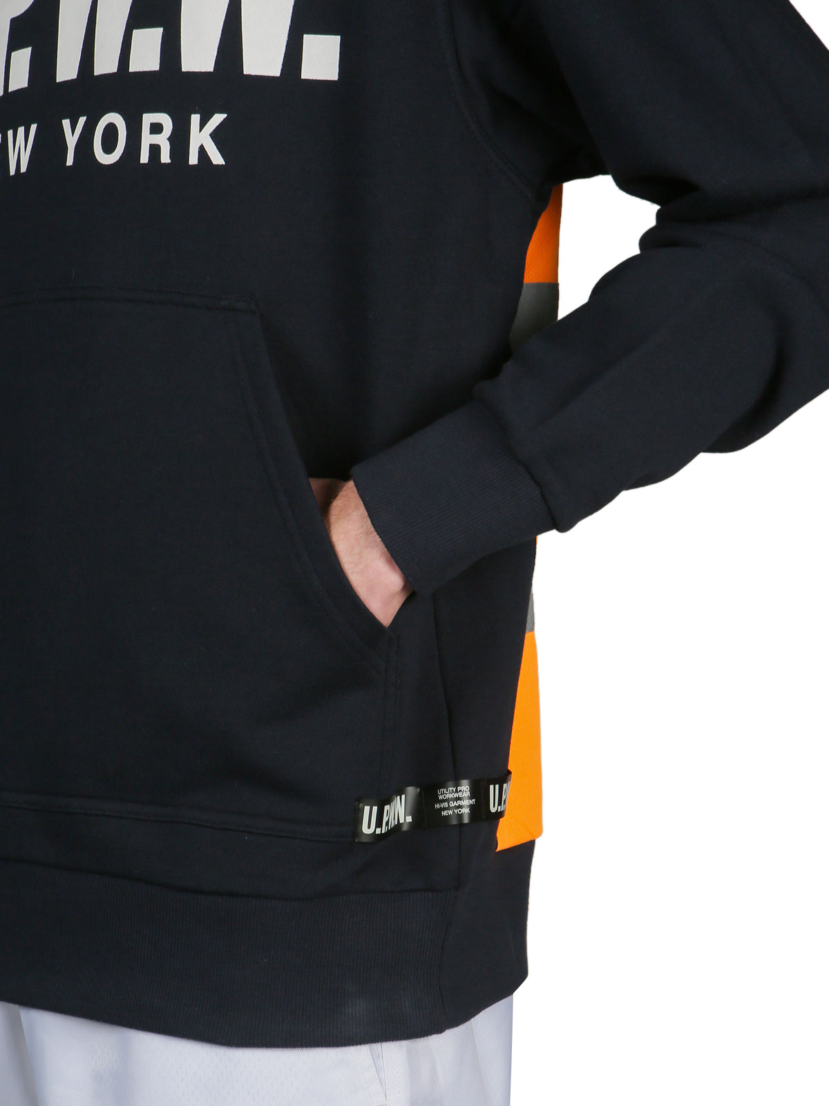 U.P.W.W. Men's Crewneck Sweatshirt with Stylish Inserts