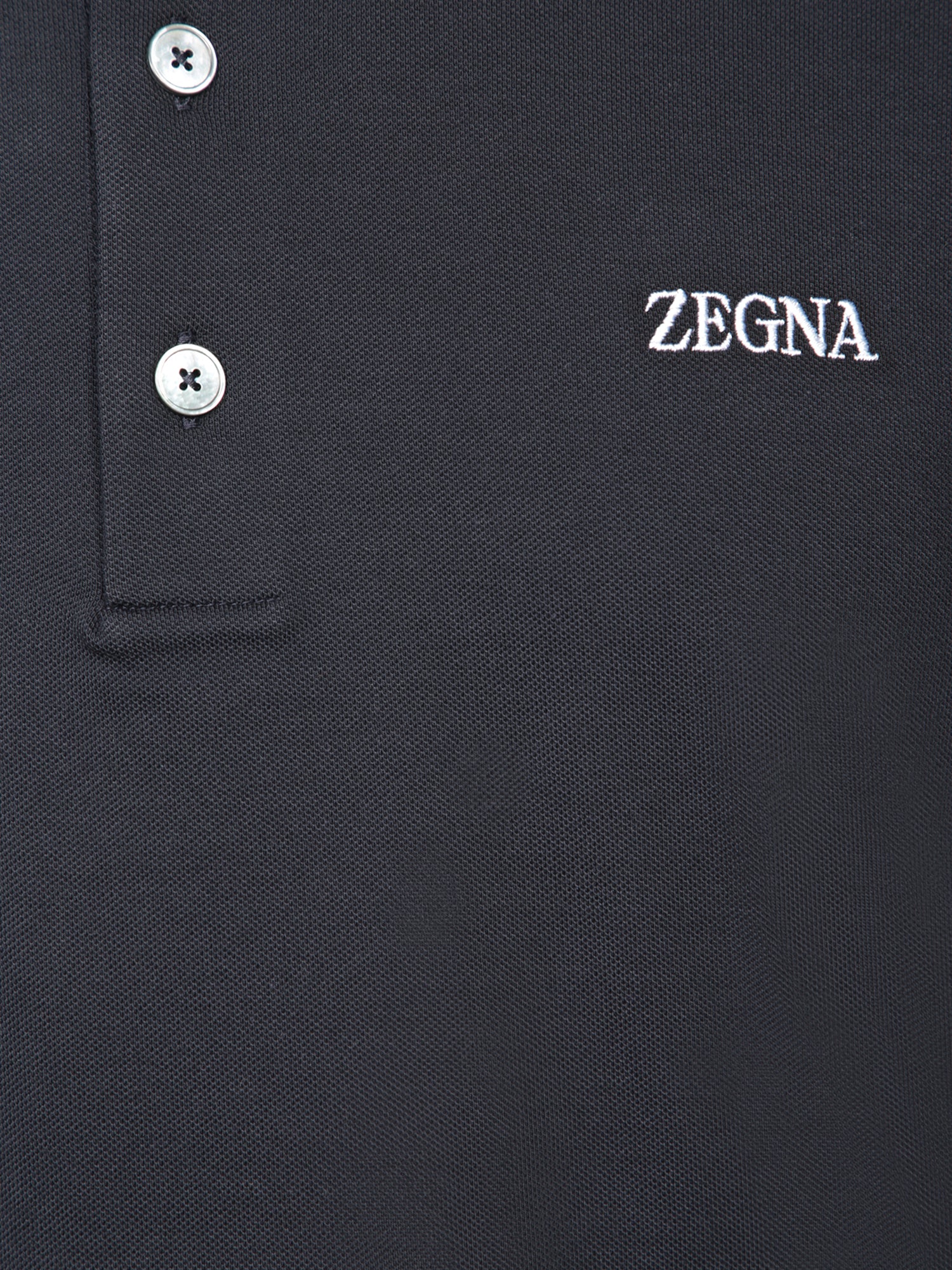 ZEGNA Elegant Cotton Piquet Polo Shirt for Men