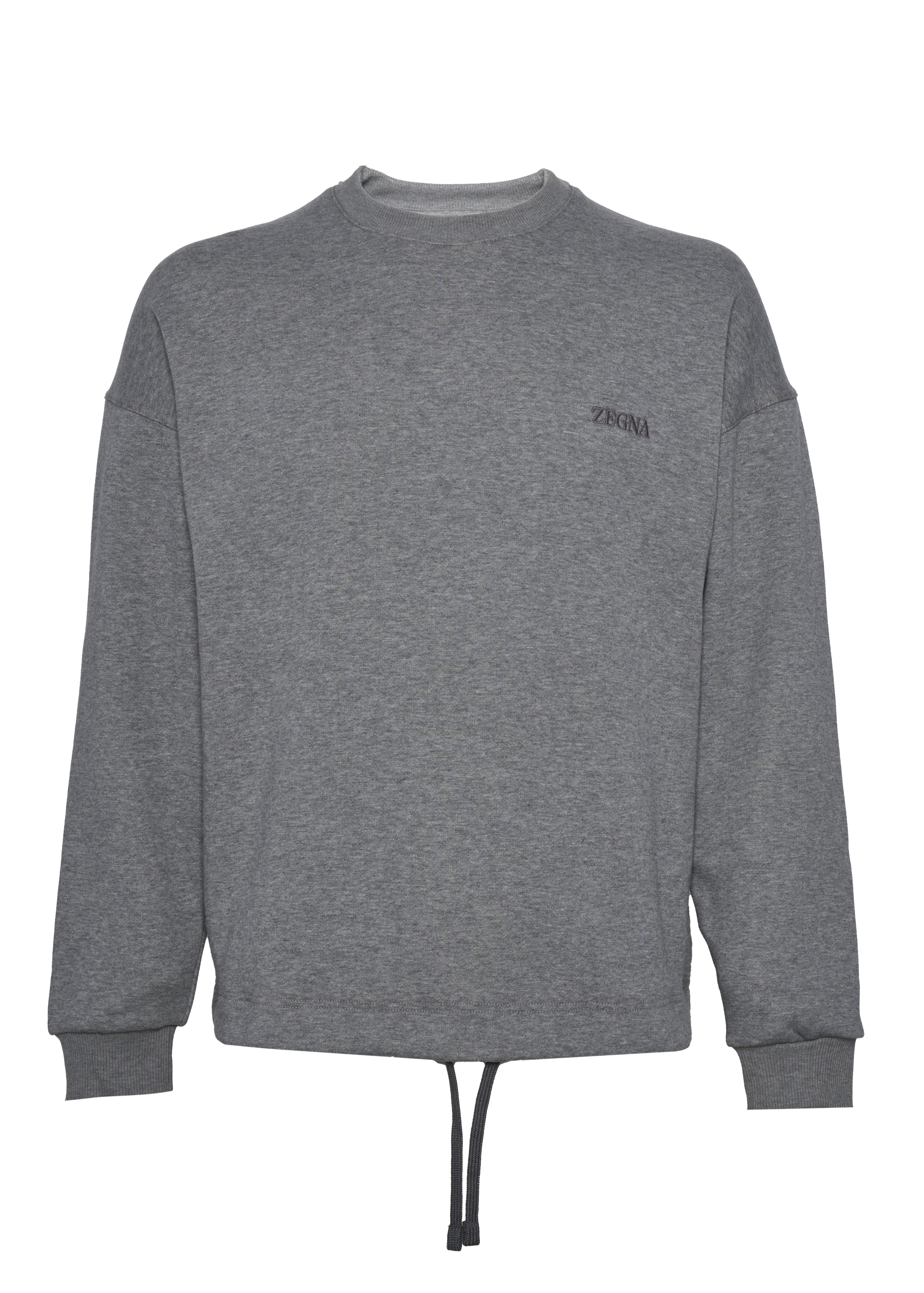 ZEGNA Regular Fit Sweatshirt for Men - Adjustable Hem
