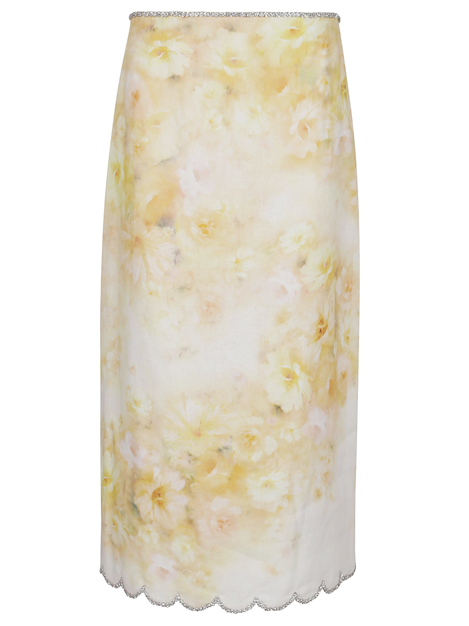 ZIMMERMANN Elegant 100% Linen Mini Skirt