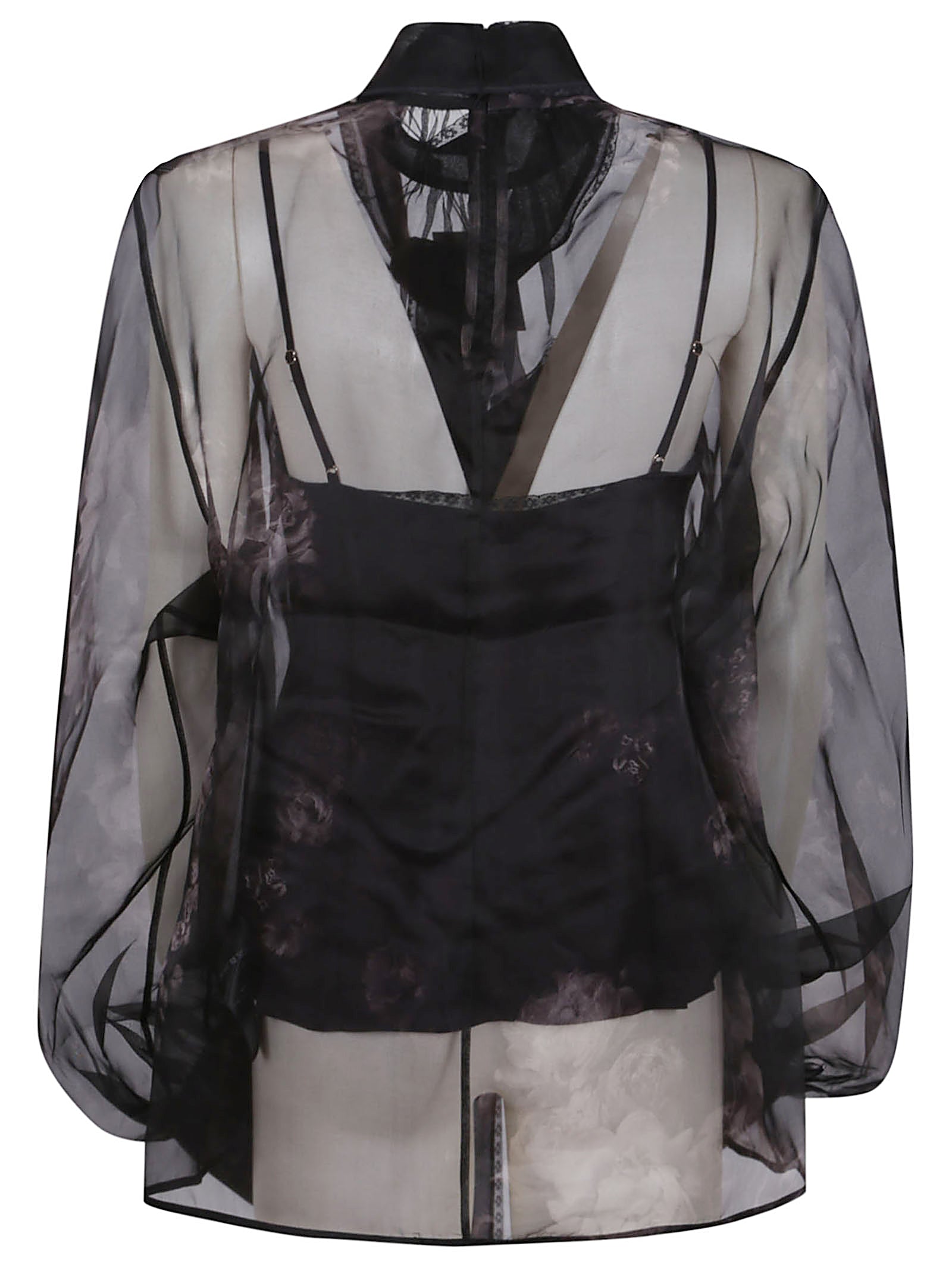 ZIMMERMANN Chic High Neck Blouse with Puff Sleeves - Fall Winter 25/26
