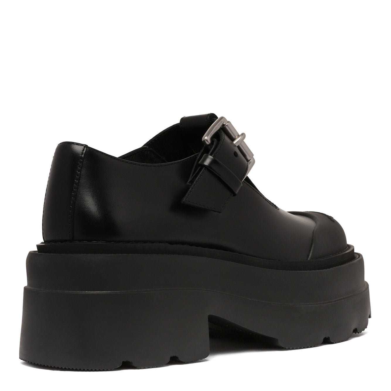 ALEXANDER WANG Elevated 100% Leather Flat Shoes for Women - SS25