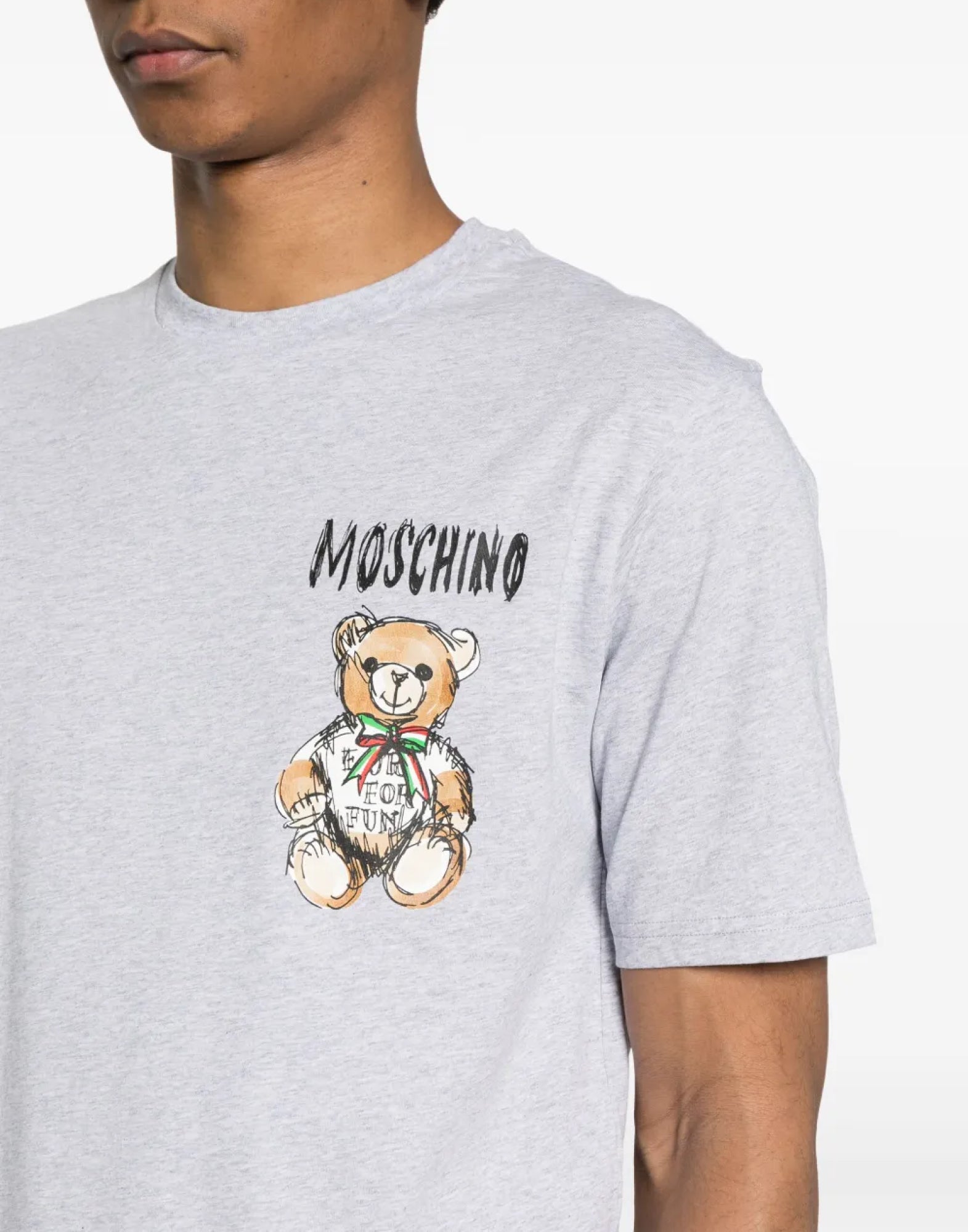 MOSCHINO COUTURE Teddy Bear Logo Short Sleeve T-Shirt