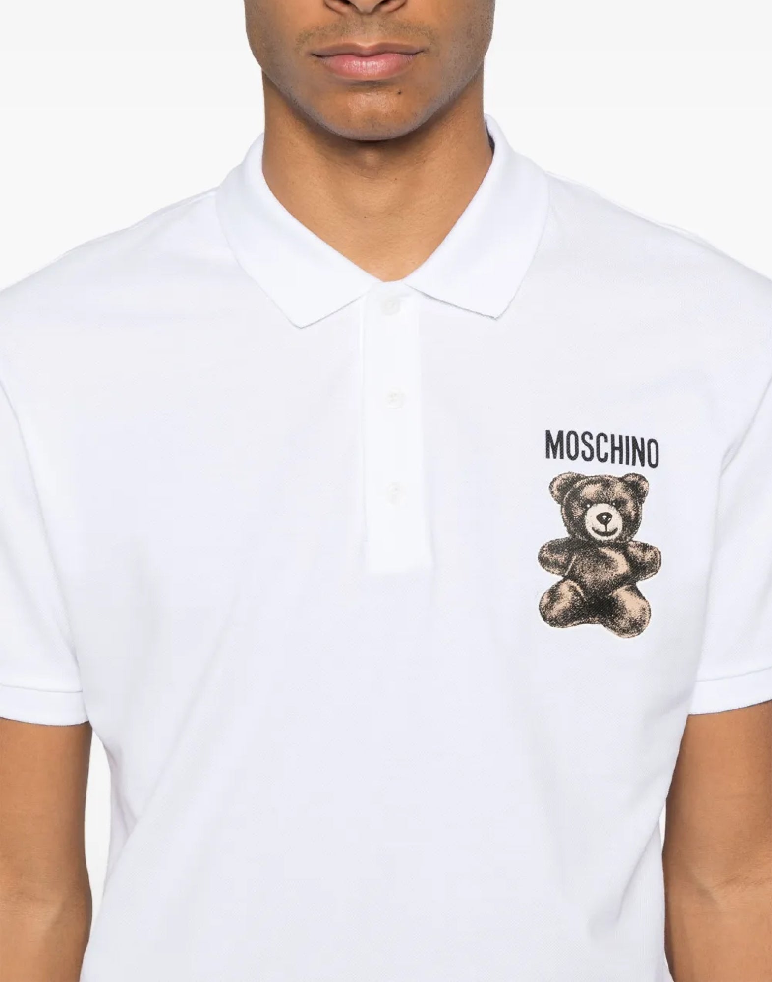 MOSCHINO COUTURE Teddy Bear Logo Polo Shirt