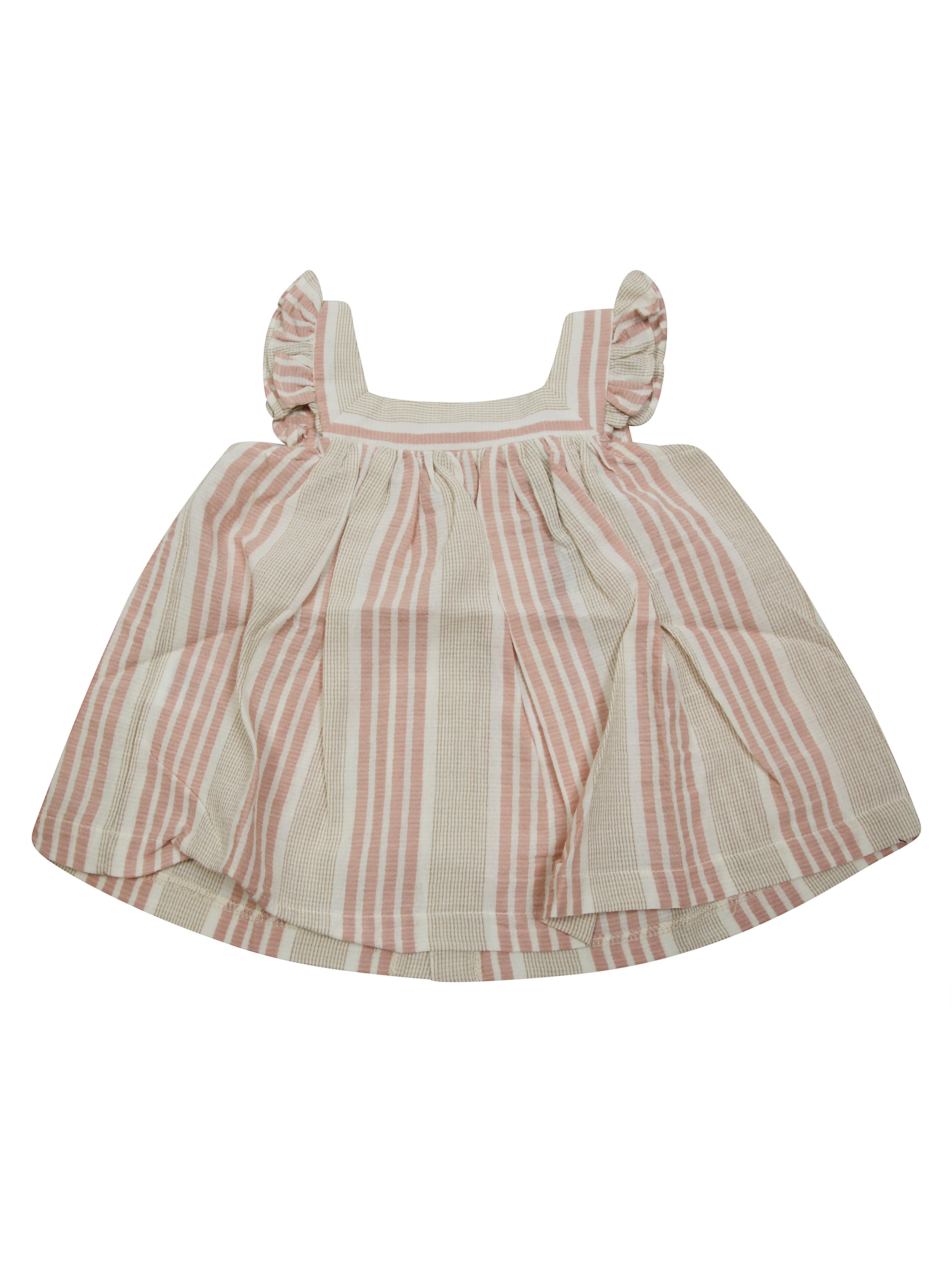 1+IN THE FAMILY Mini Kids Linen Tank Top with Ruffles