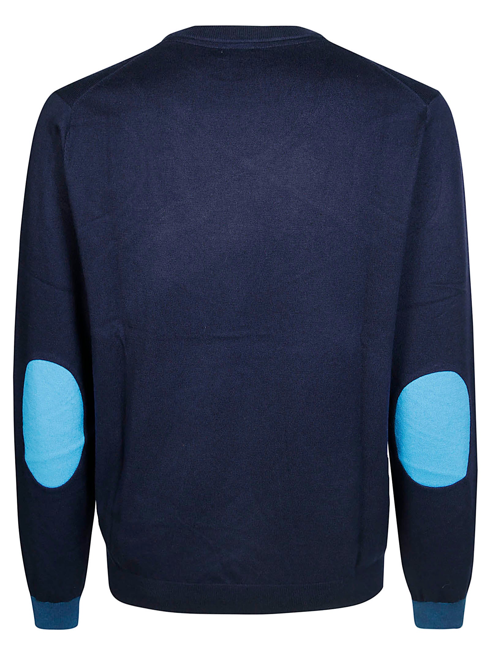 SUN 68 Round Elbow Contrast Sweater for Women