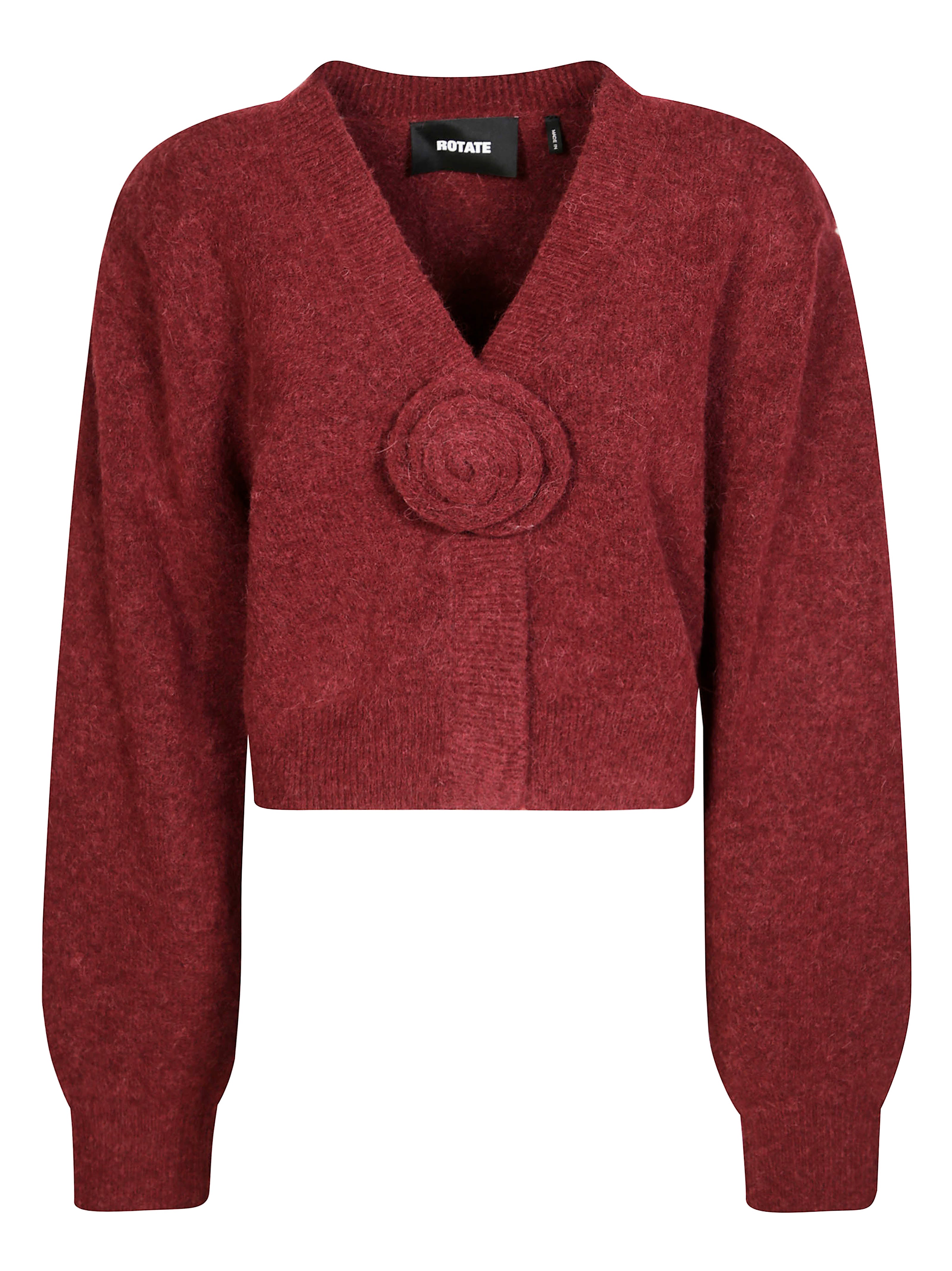 ROTATE Knit Puff Sleeve Cardigan