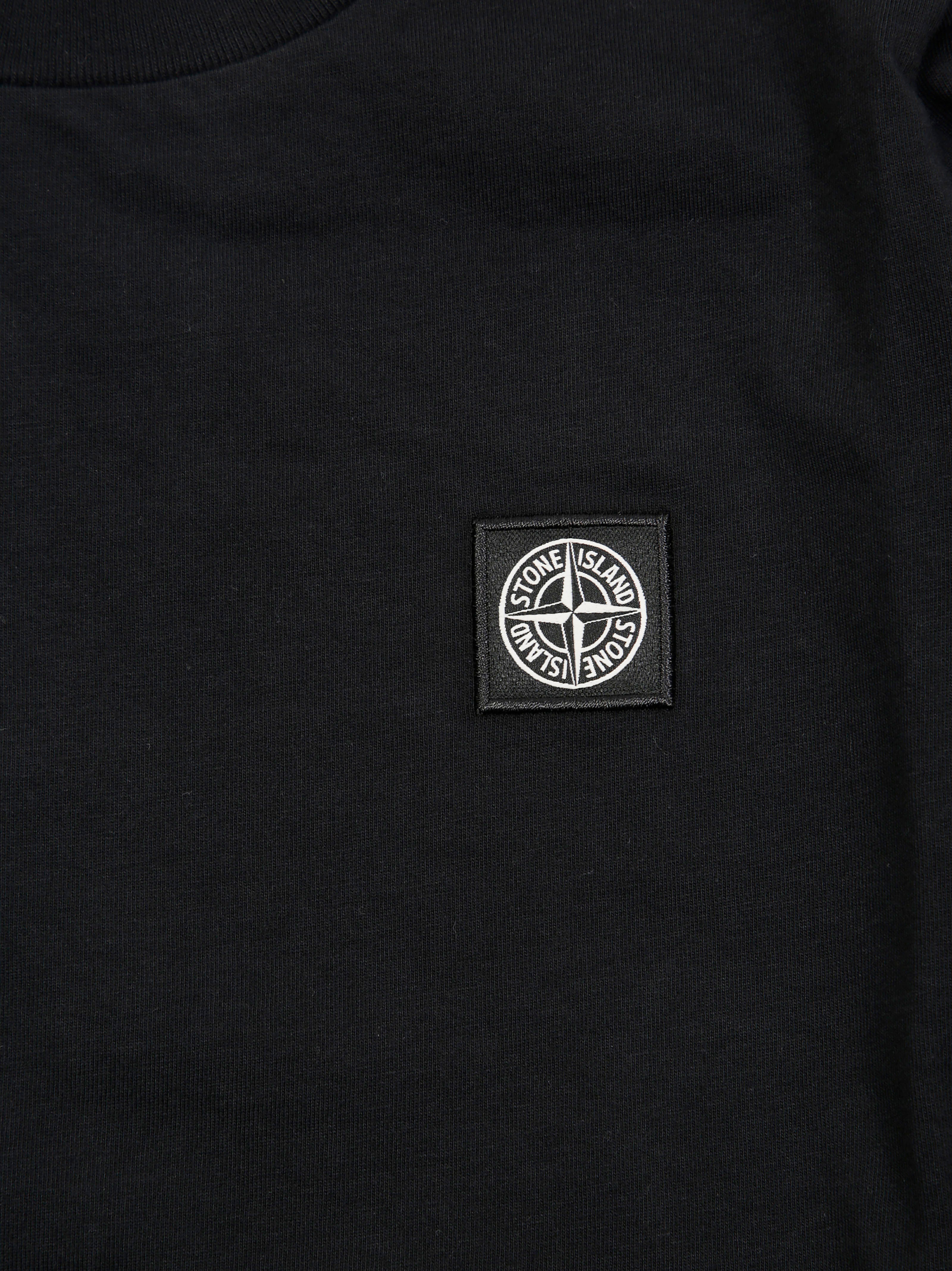 STONE ISLAND Long Sleeve Tee with Iconic Badge for Kids