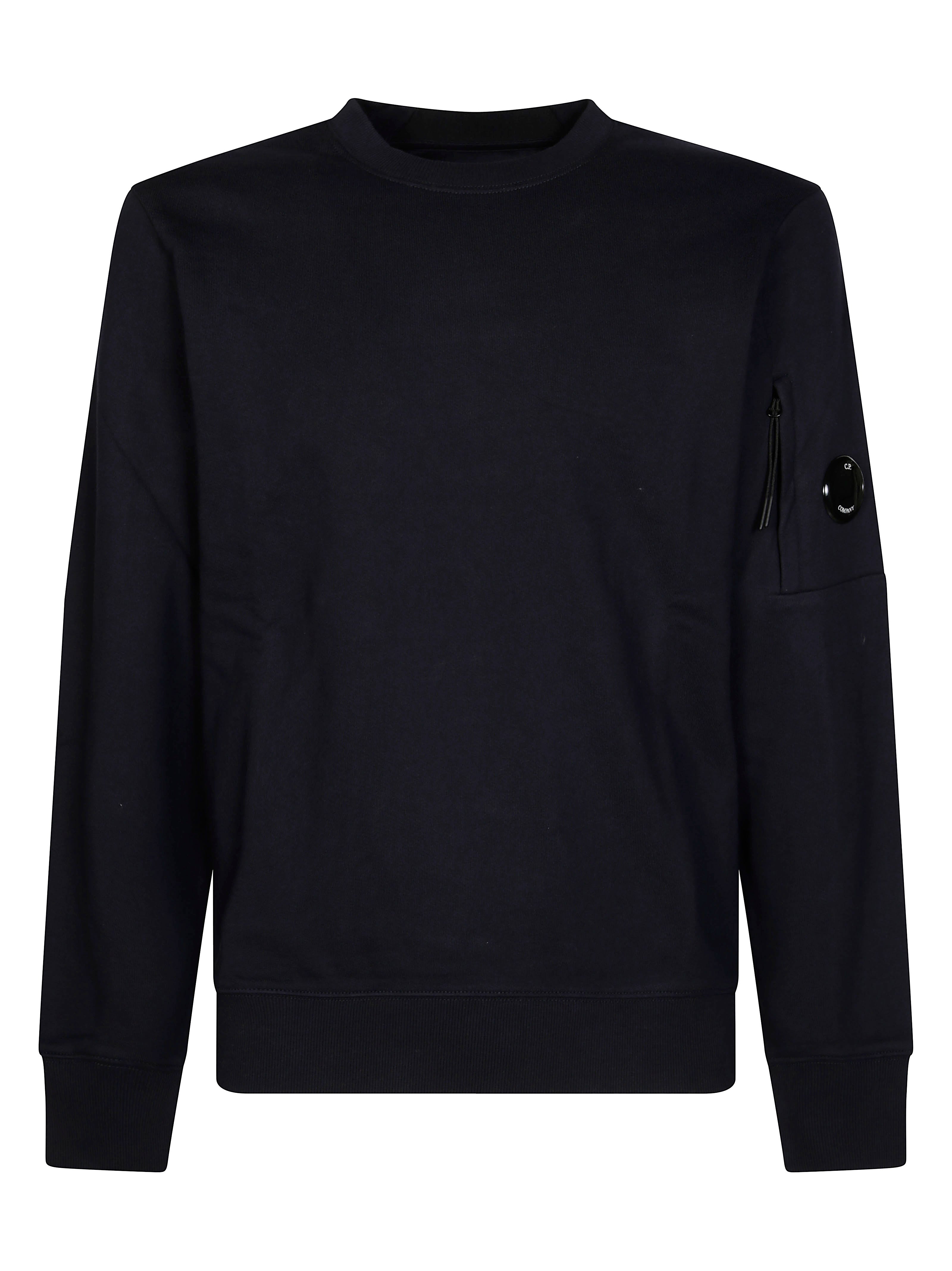 CP COMPANY Diagonally Textured Crew Neck Sweatshirt