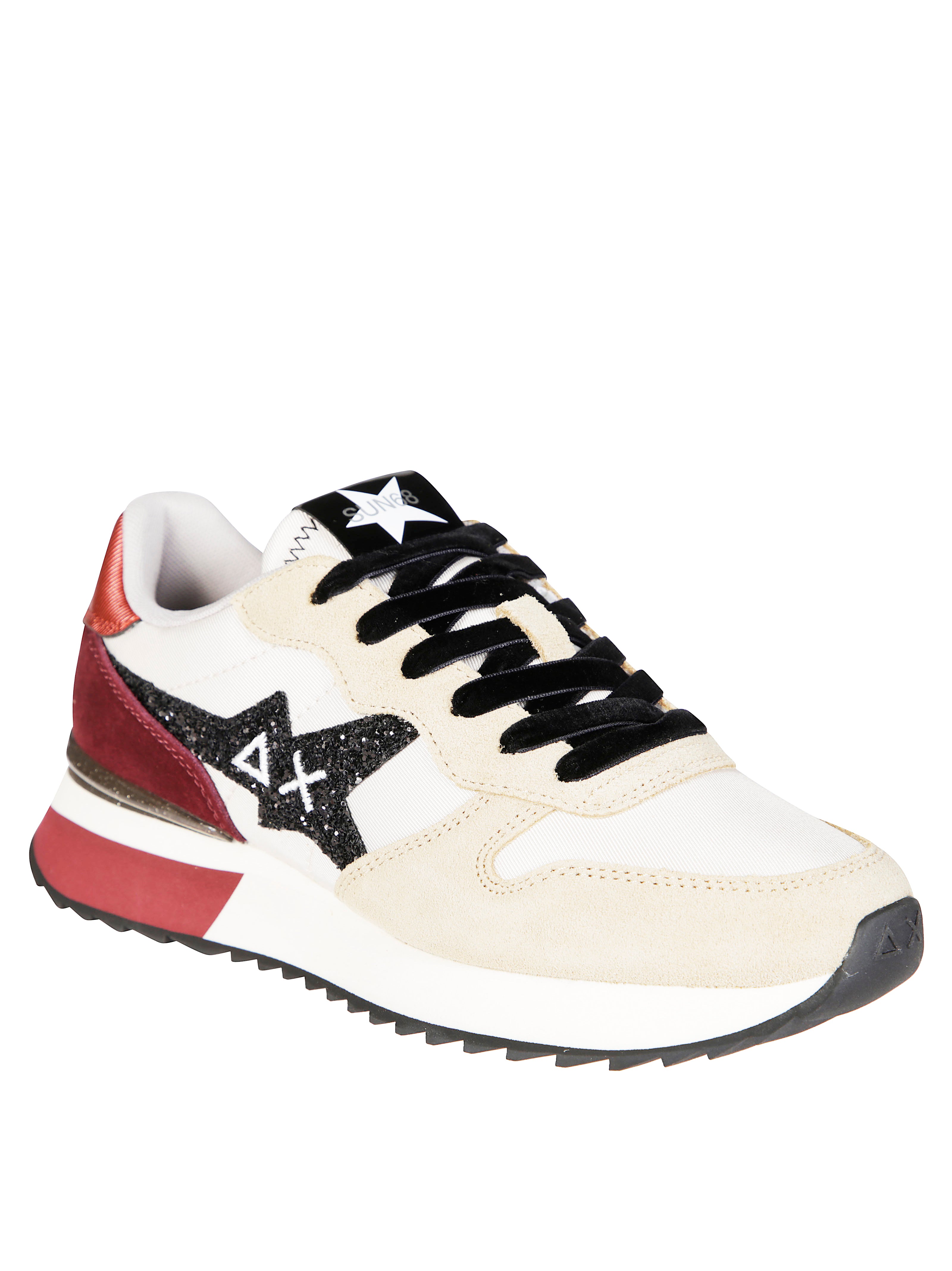 SUN 68 Glitter Logo Sneakers for Men