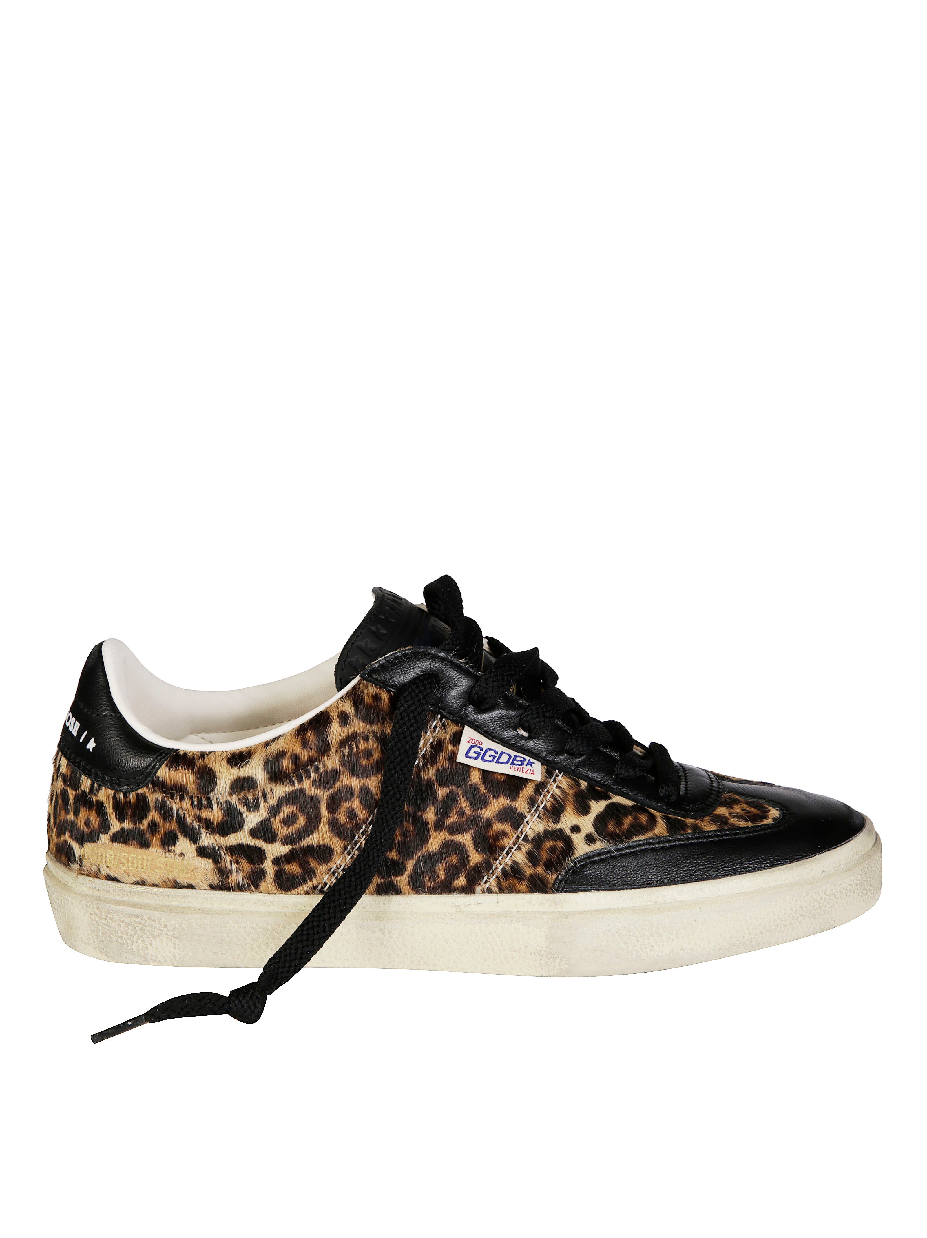 GOLDEN GOOSE Soul Star Leopard Sneakers for Men