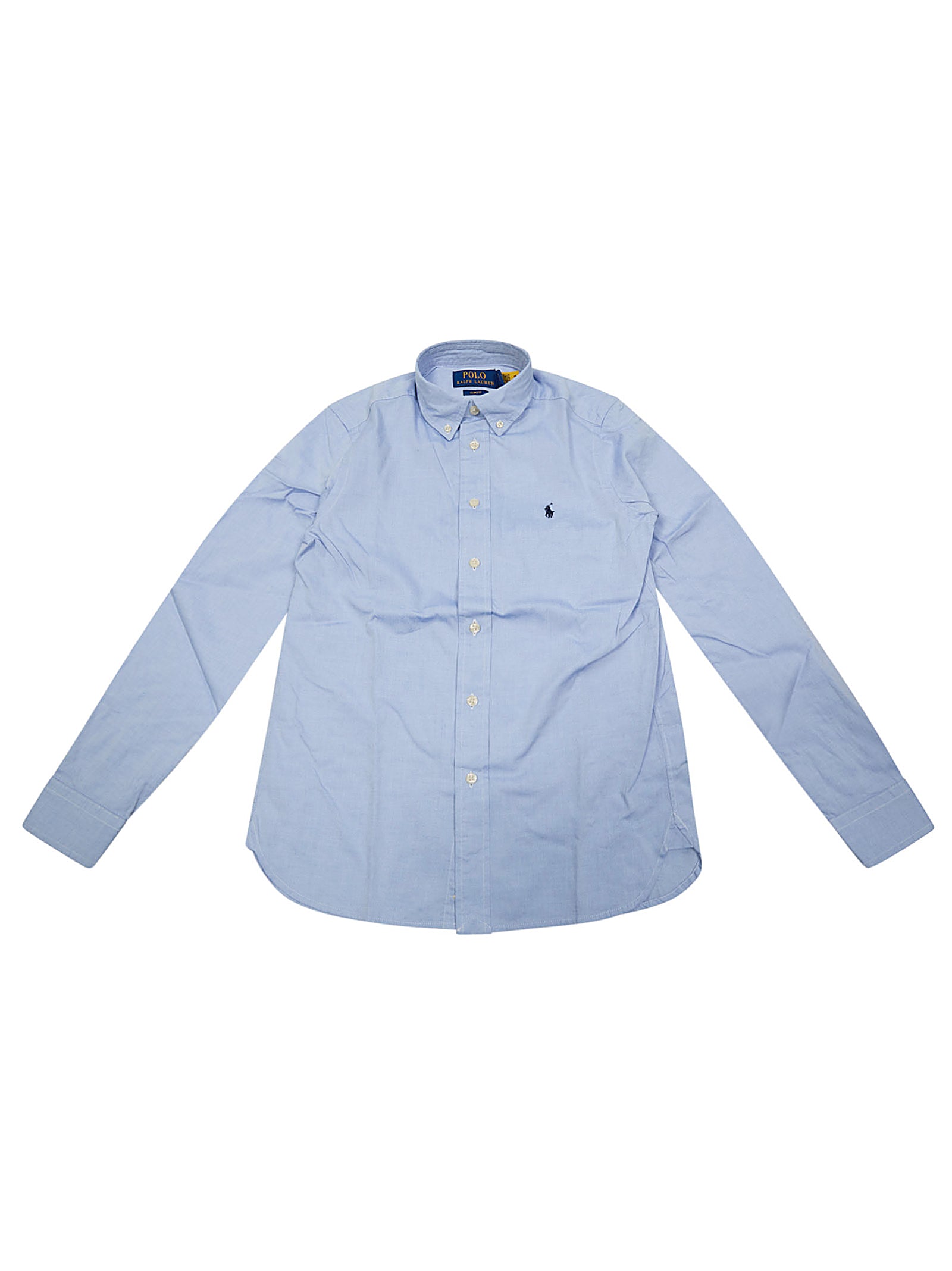 POLO RALPH LAUREN Pinpoint Button-Down Shirt with Embroidered Detail