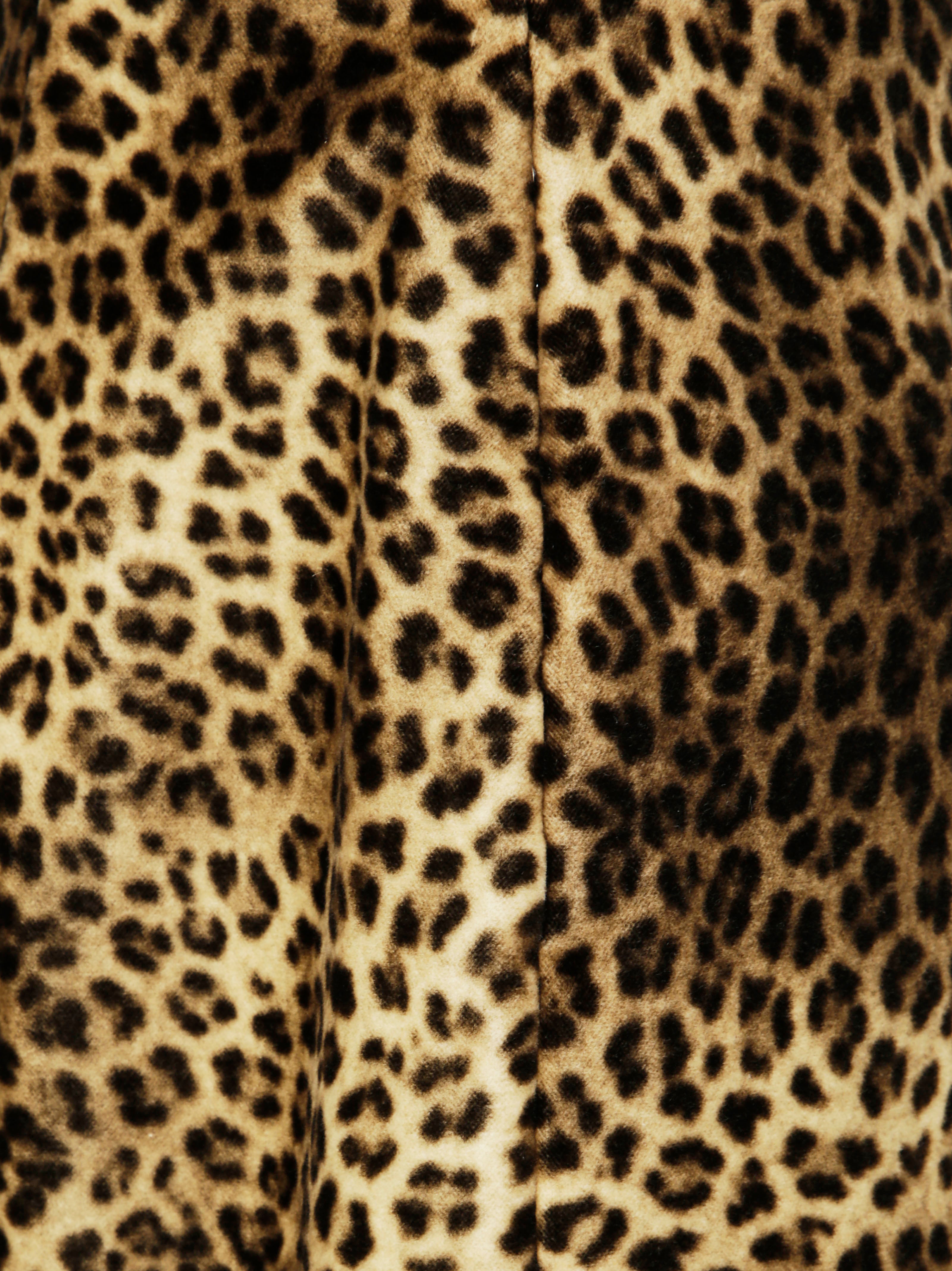 TAGLIATORE Animal Print Fitted Skirt for Men