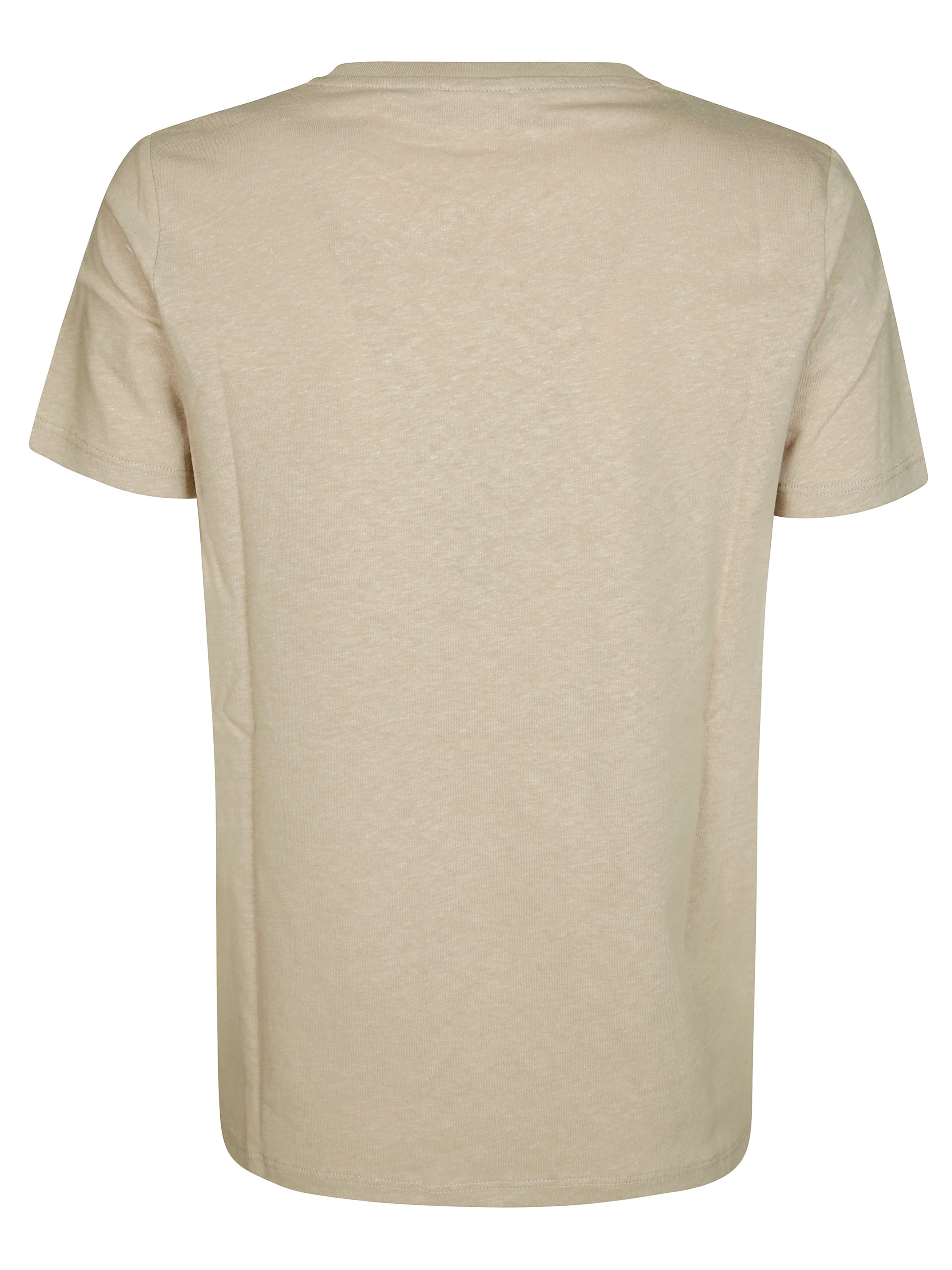 SUN 68 Linen Crew Neck T-Shirt for Men - SS25 Collection
