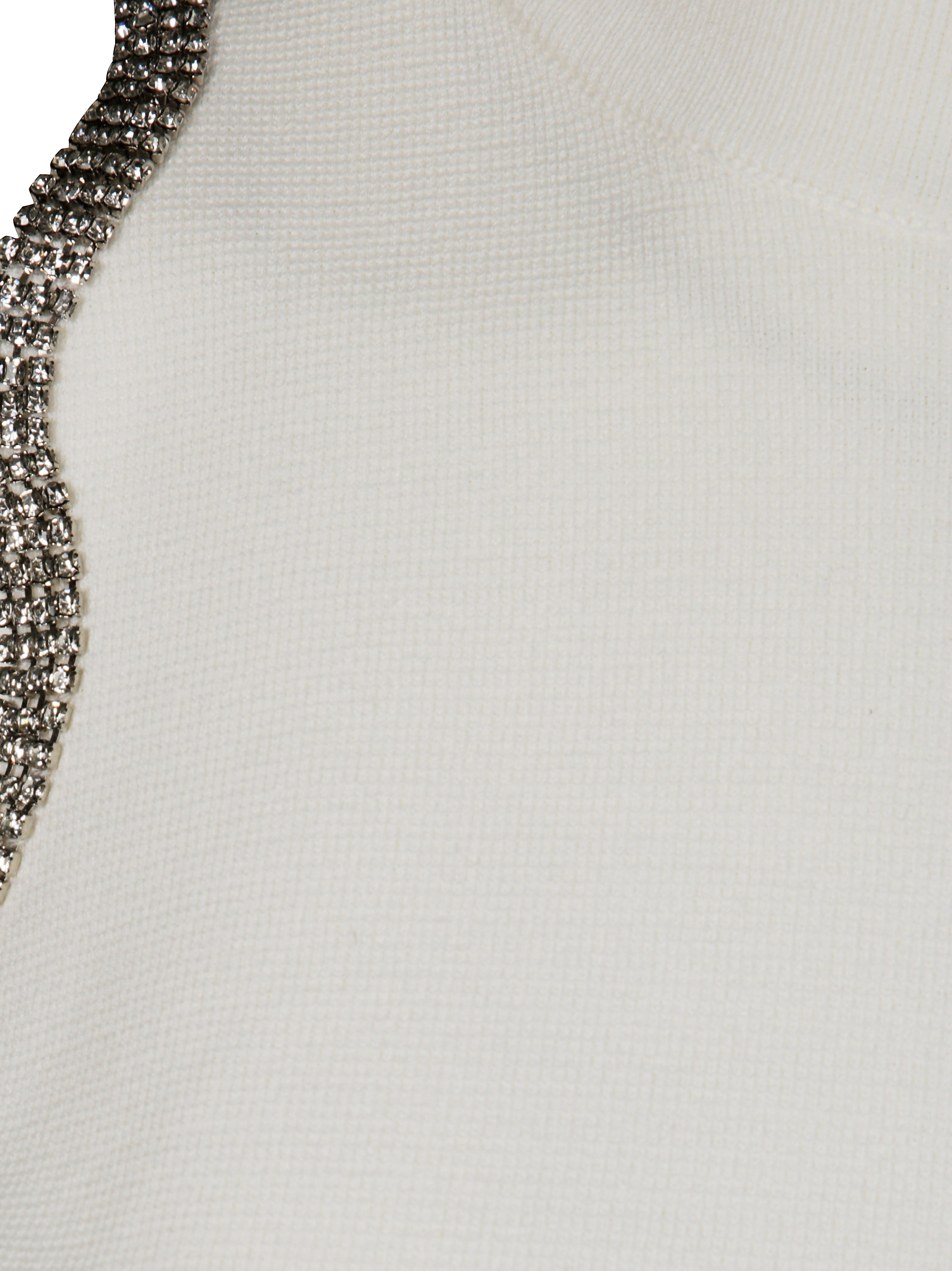 LIUJO Strass-Embellished Open Lace Long Cardigan