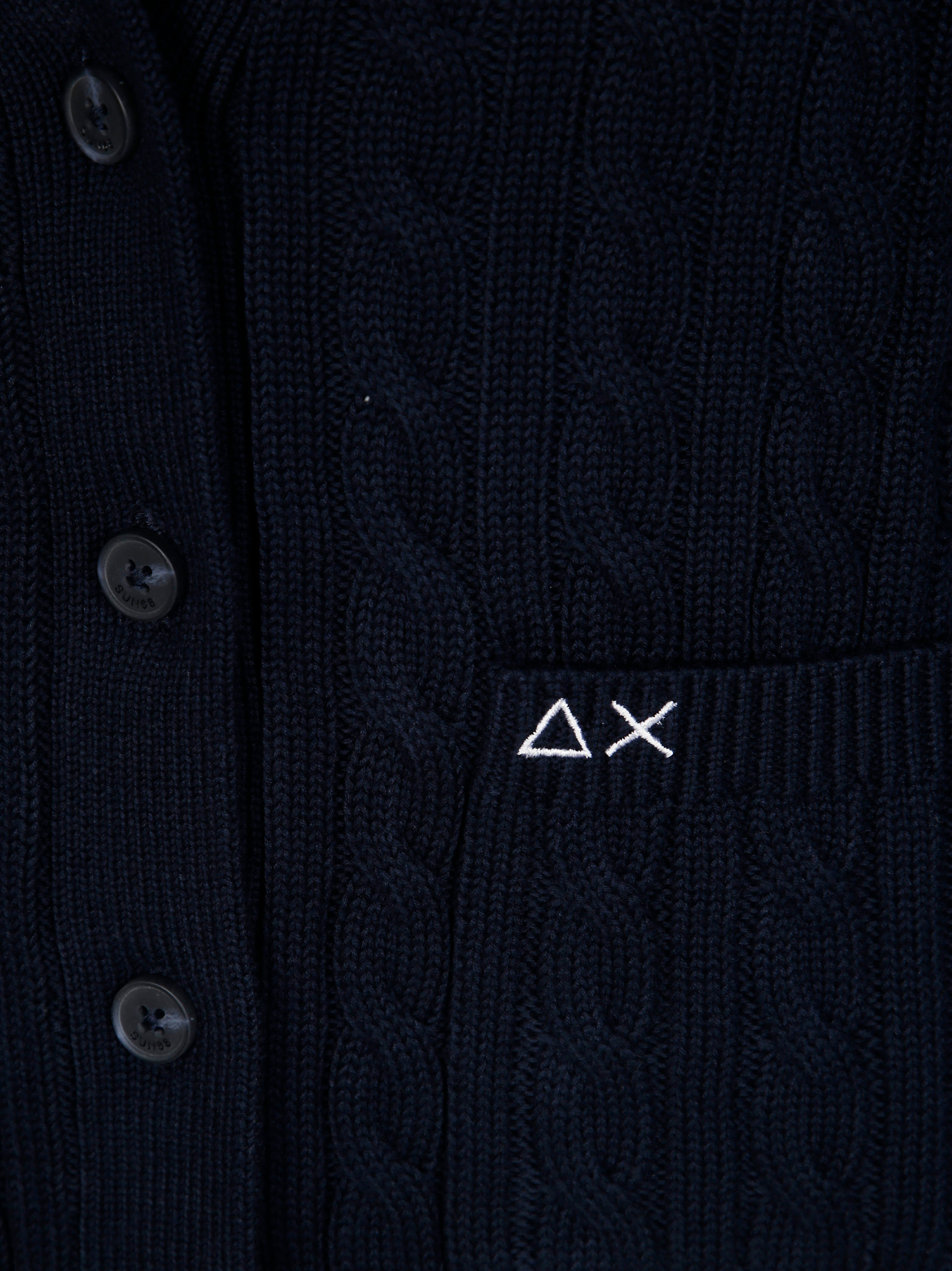 SUN 68 Men's Textured Cardigan