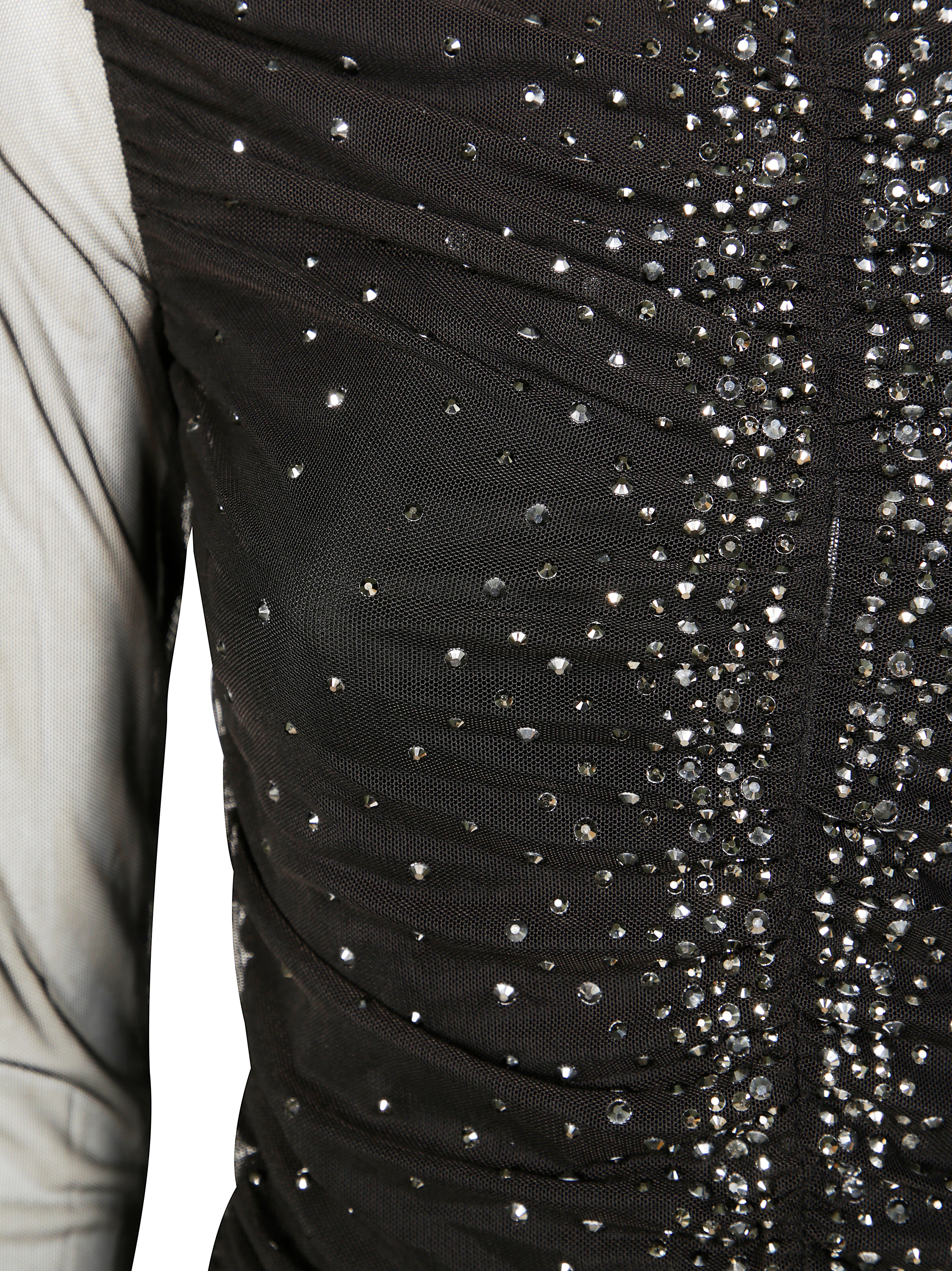 PATRIZIA PEPE Mini Tulle Suit with Strass Detailing