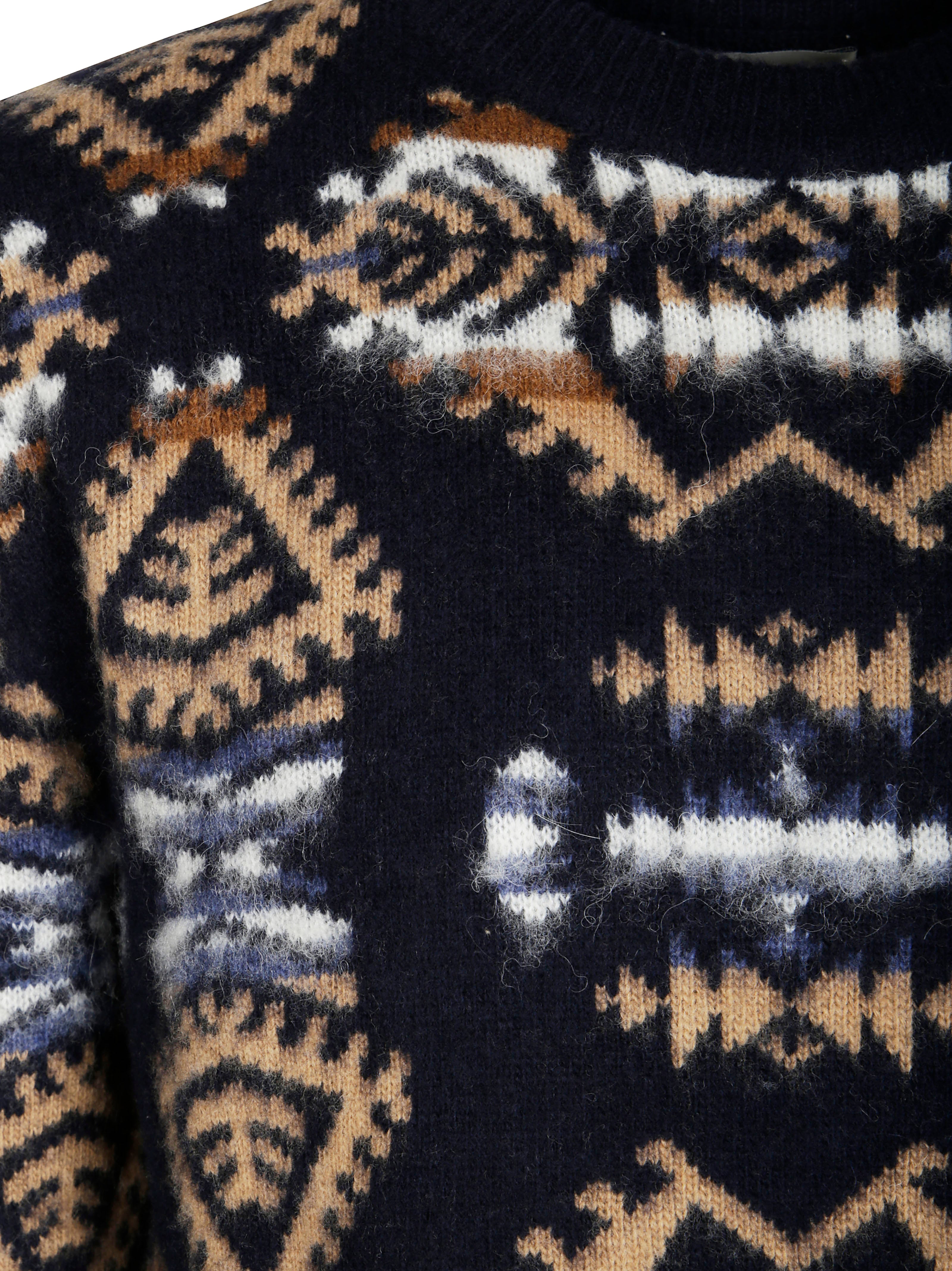 Altea Jacquard Crewneck Sweater