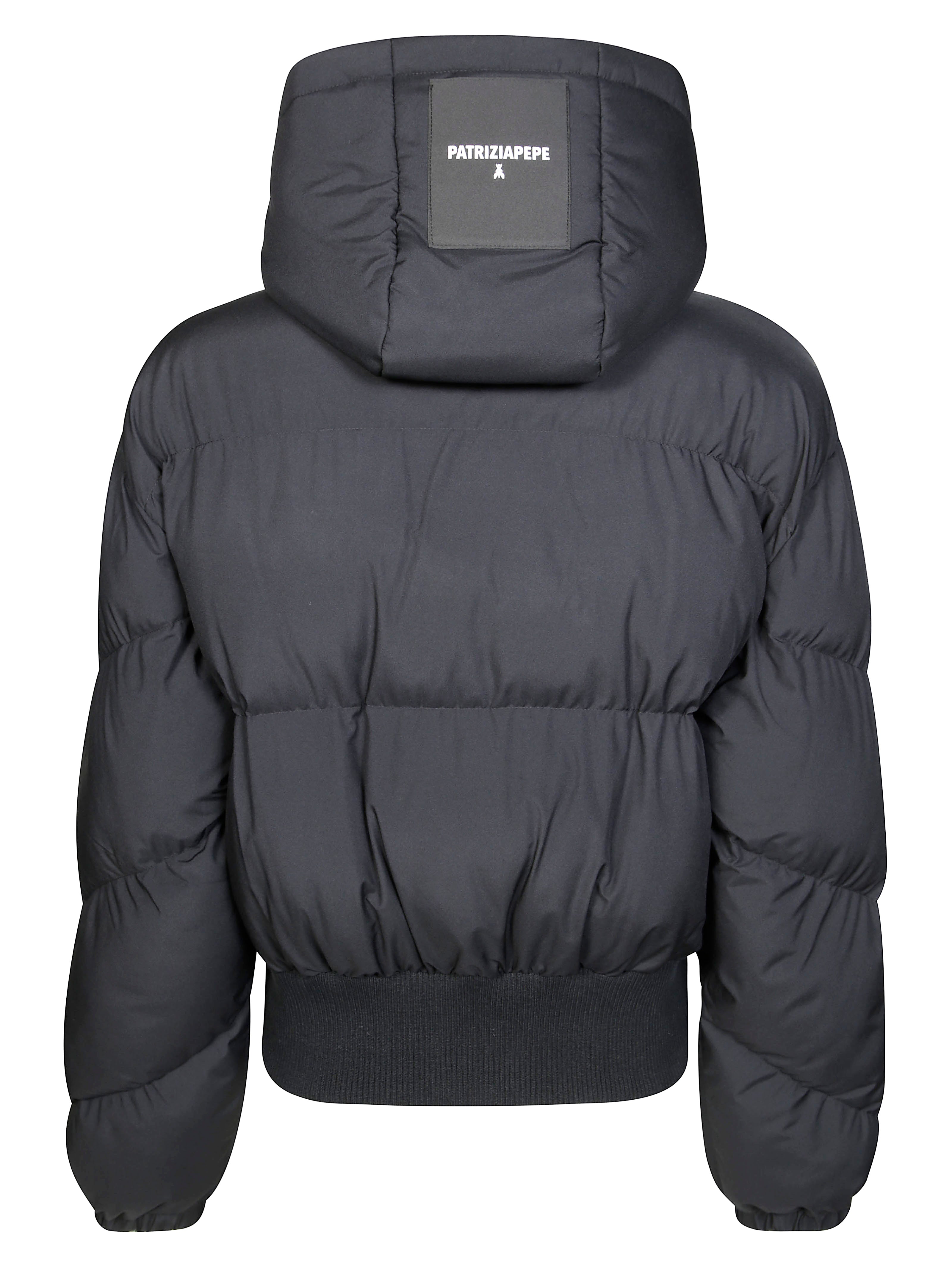 PATRIZIA PEPE Mini Bomber Jacket with Hood