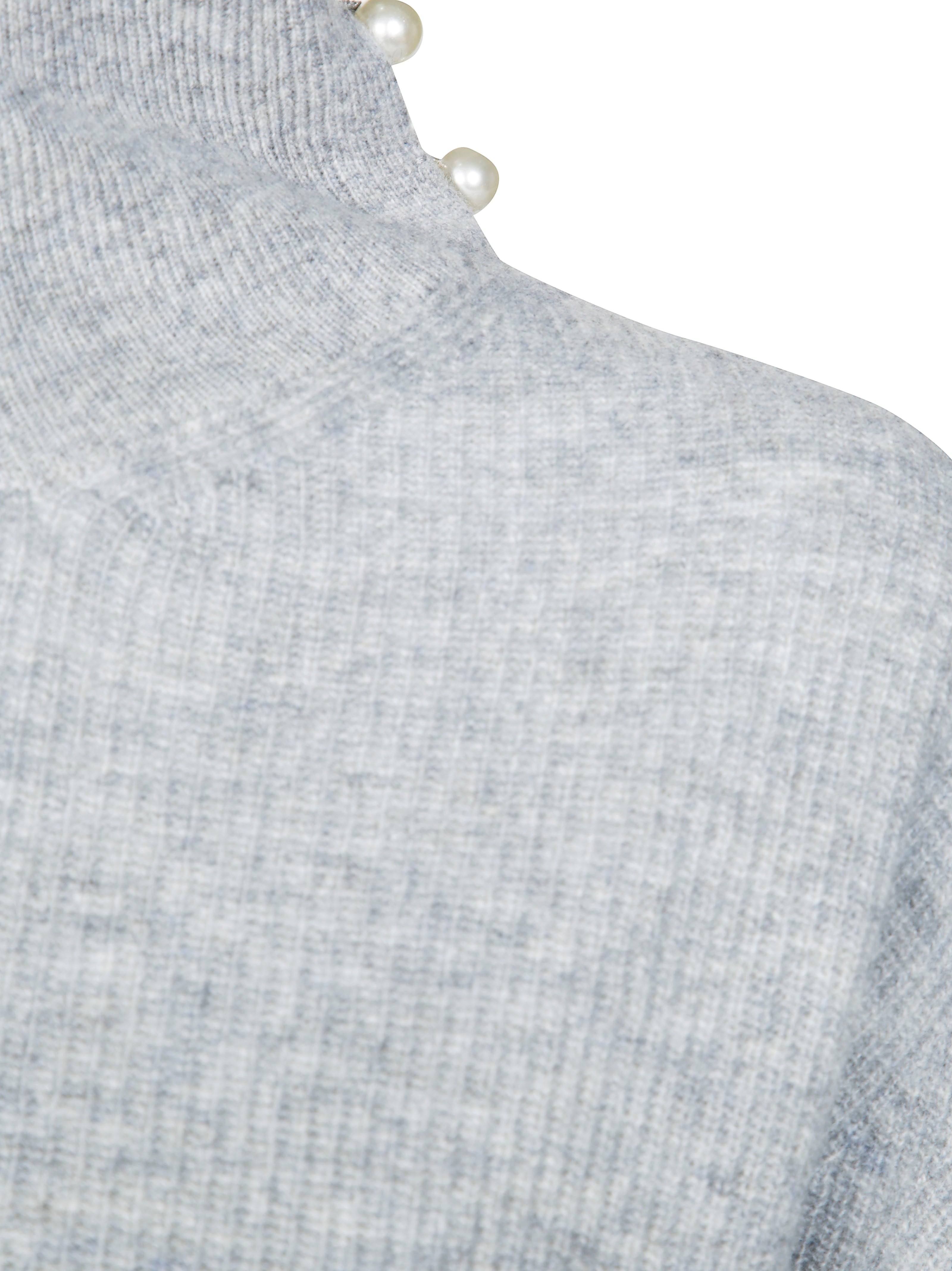 LIUJO Men's Perle Neck Mini Sweater