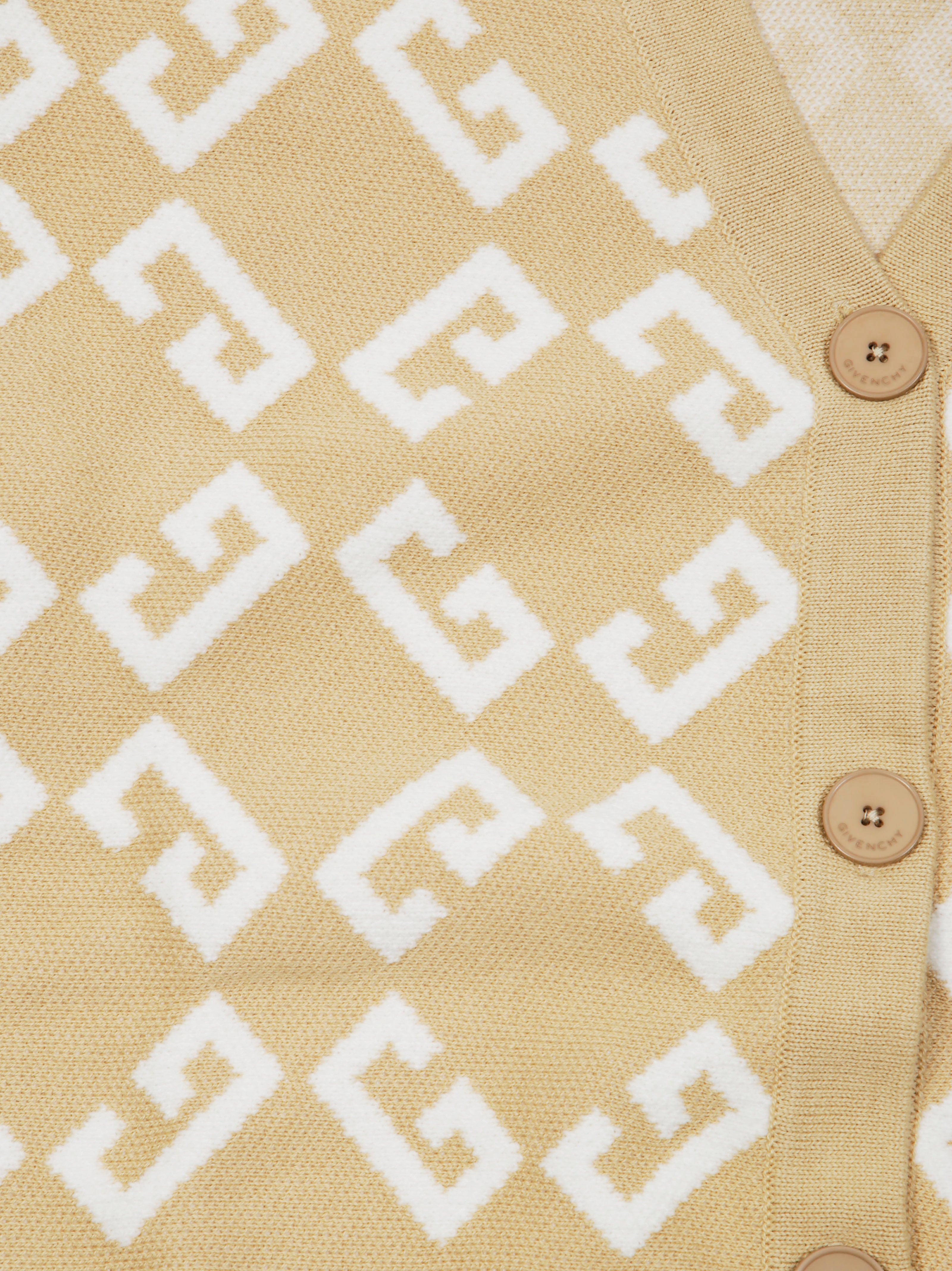 GIVENCHY All-Over Logo Cardigan