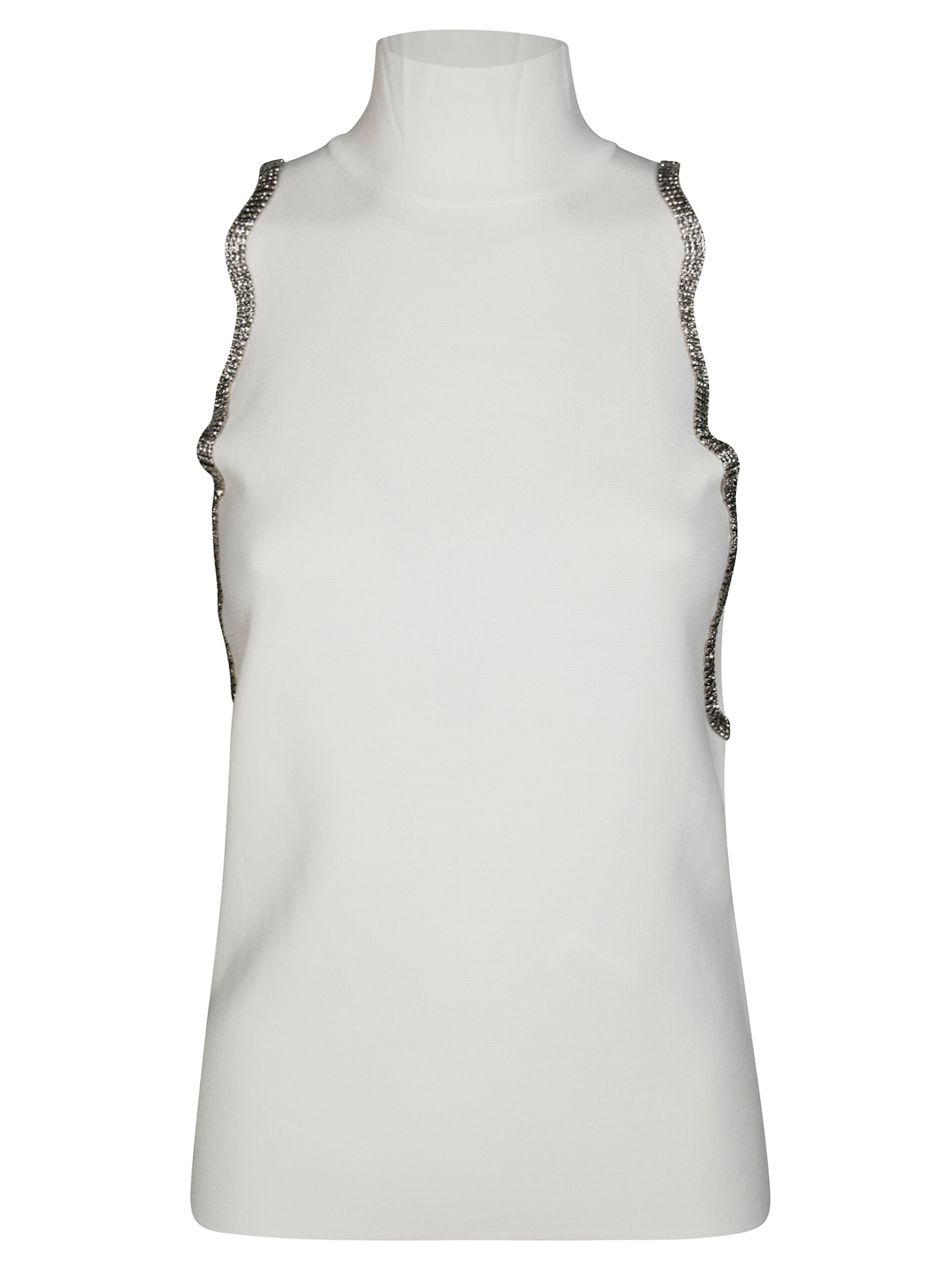 LIUJO Strass-Embellished Open Lace Long Cardigan