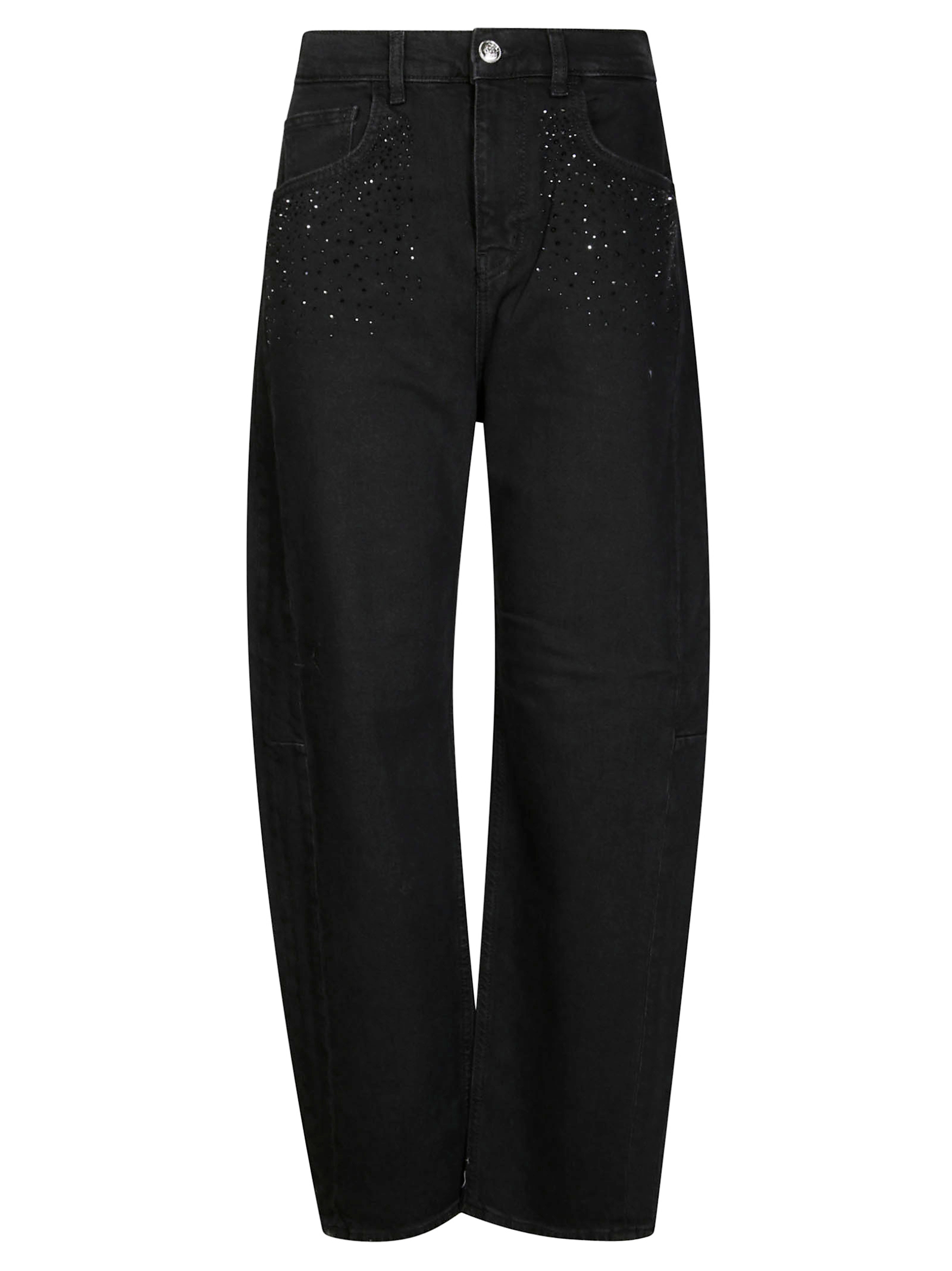 LIU JO DENIM Men's Strass Detail Jeans - FW25 Collection
