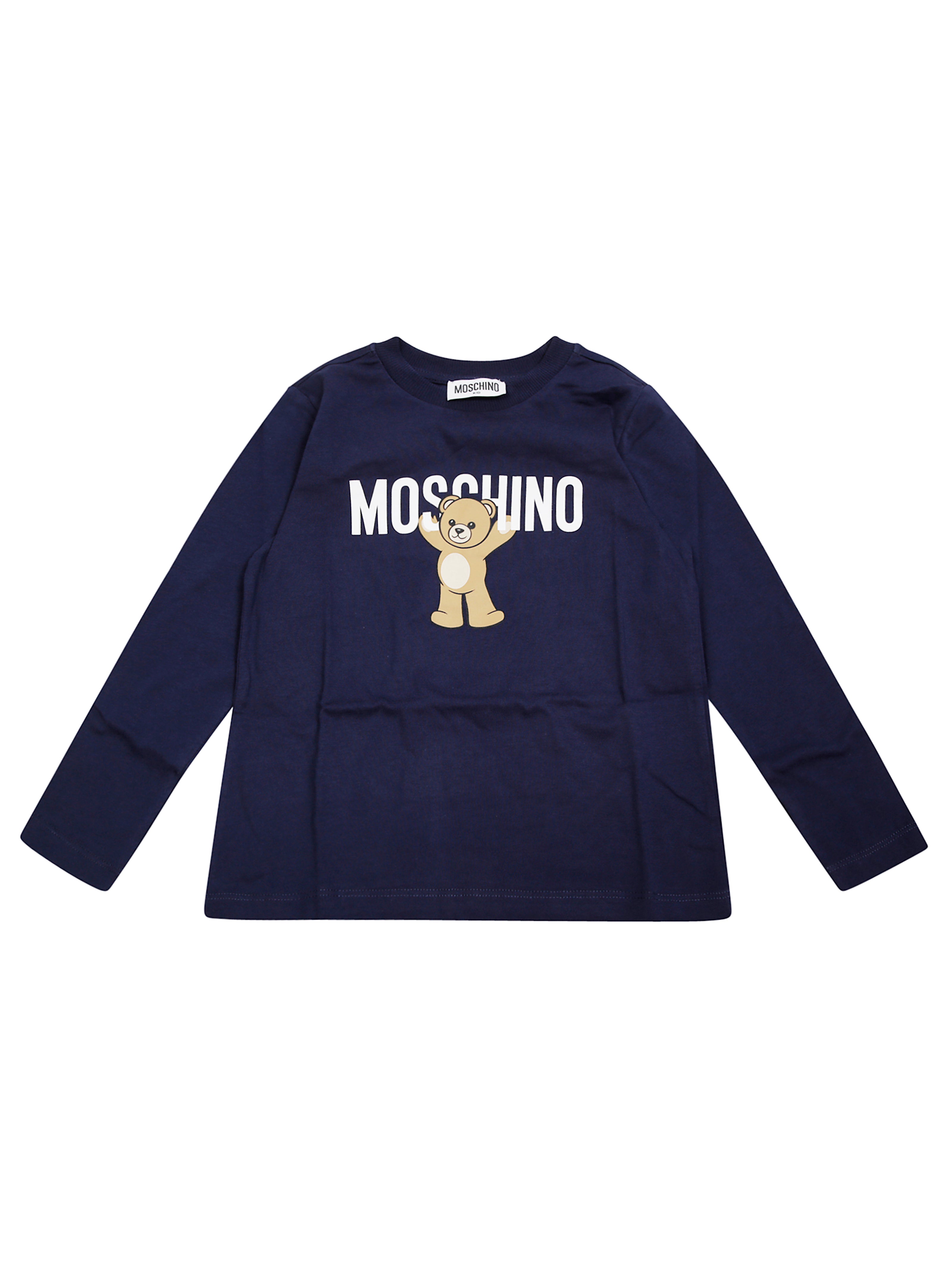 MOSCHINO KIDS Mini Logo Long Sleeve Toy T-Shirt