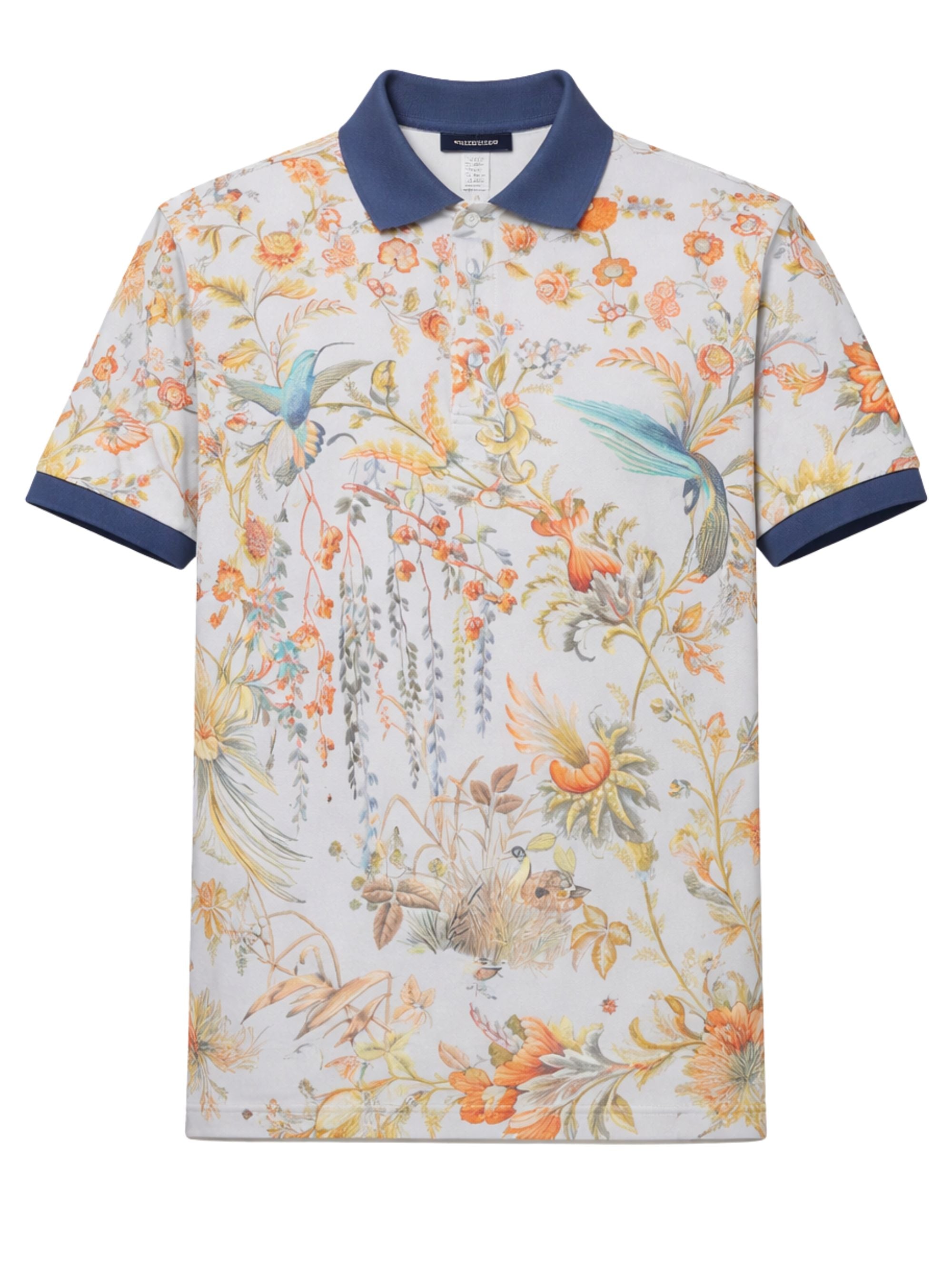 Etro Cotton Collared Short Sleeve T-Shirt with Ribbed Cuffs