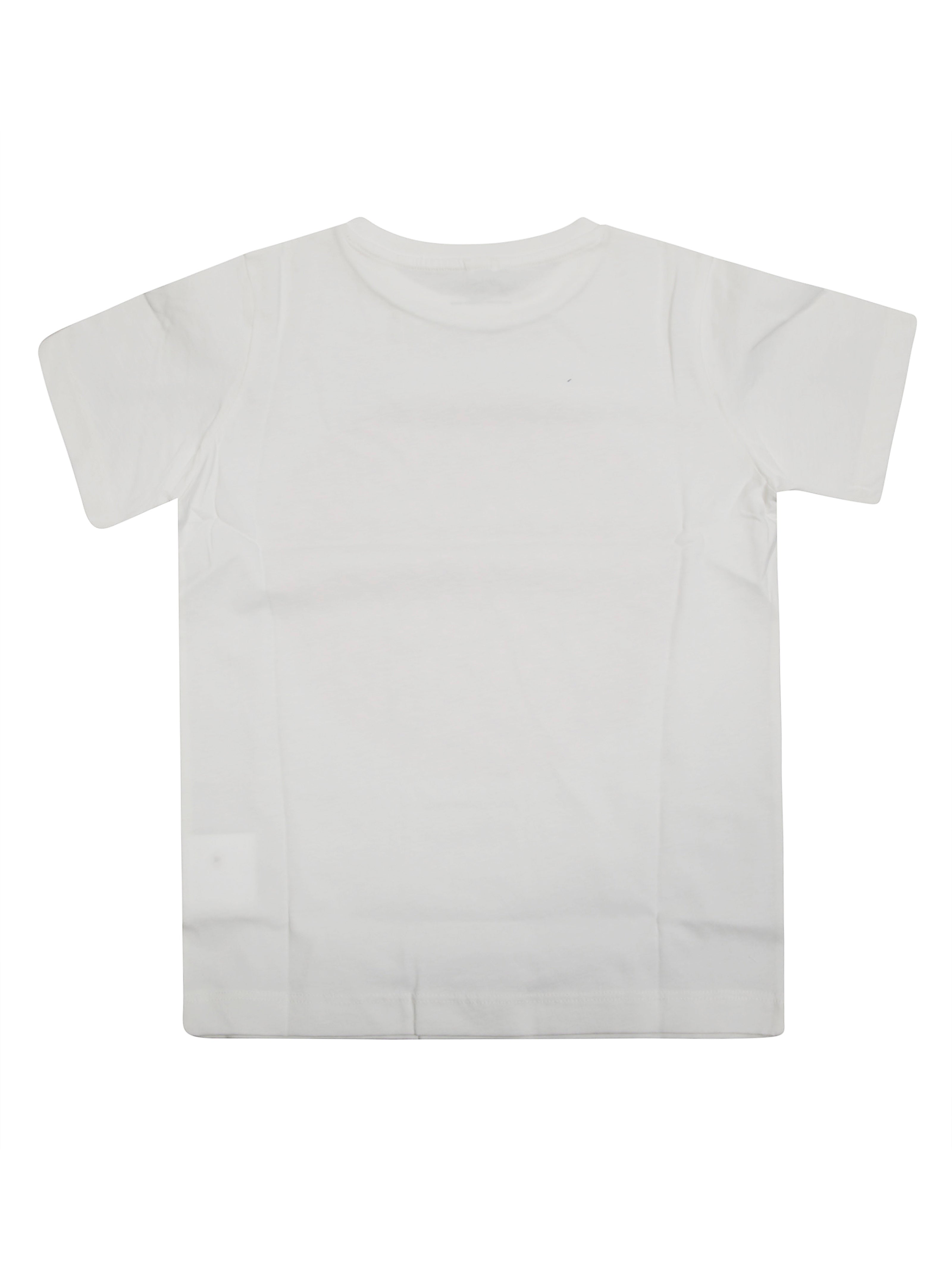 STELLA MC CARTNEY JUNIOR Classic Mini Logo T-Shirt with Heart Background