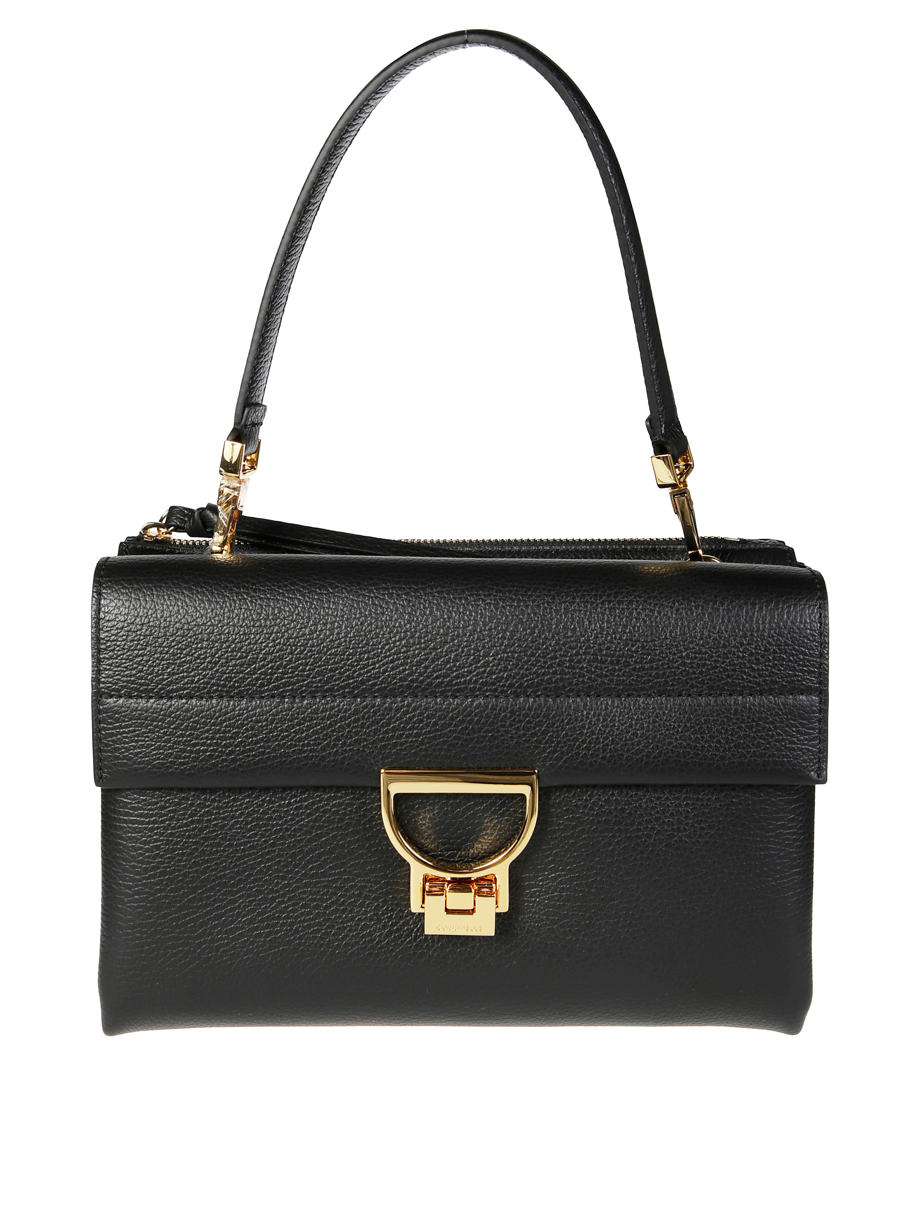 COCCINELLE Men's Handbag with Dual Zip Compartments and Adjustable Strap