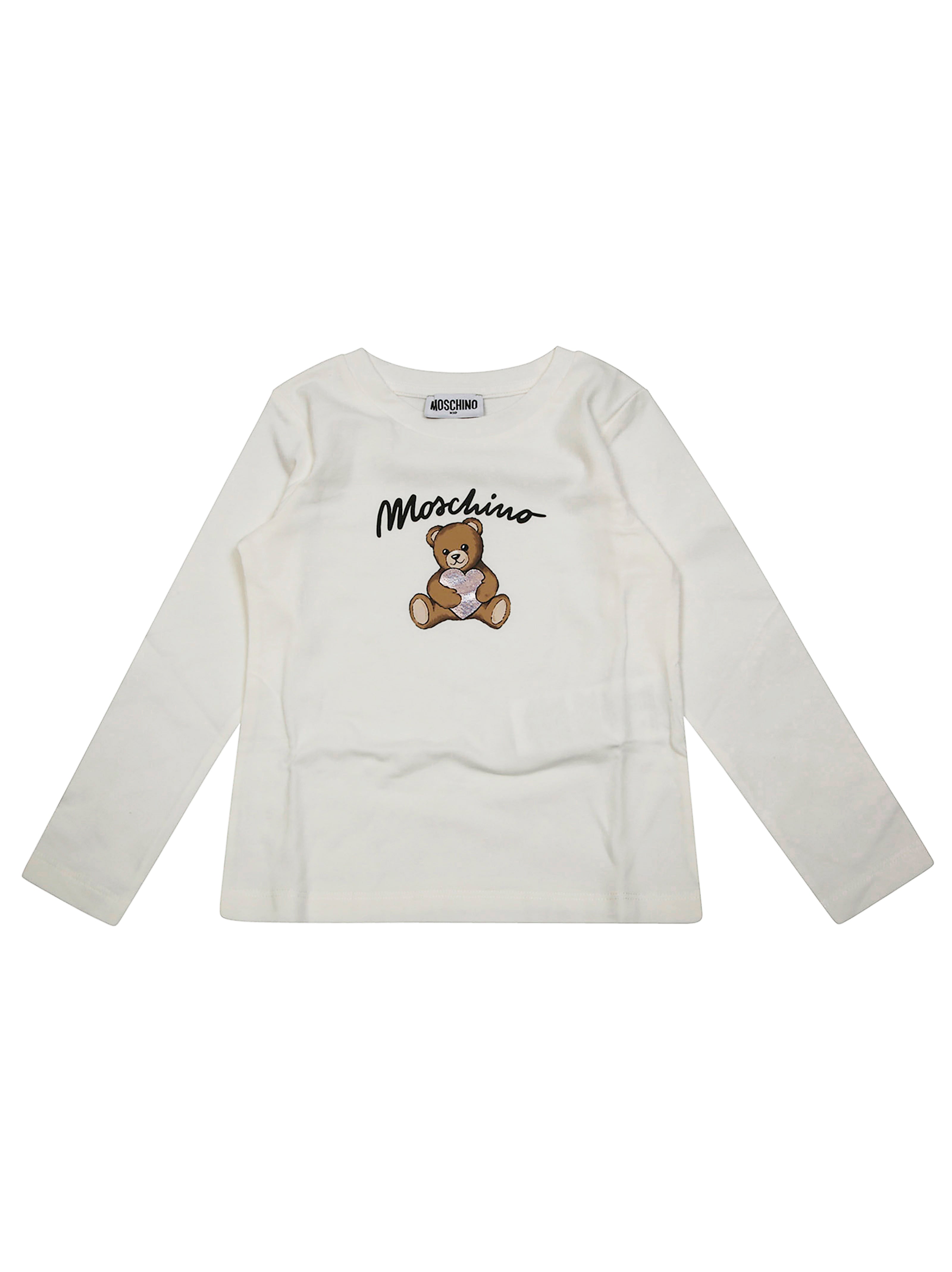 MOSCHINO KIDS Mini Long Sleeve Toy and Heart T-Shirt