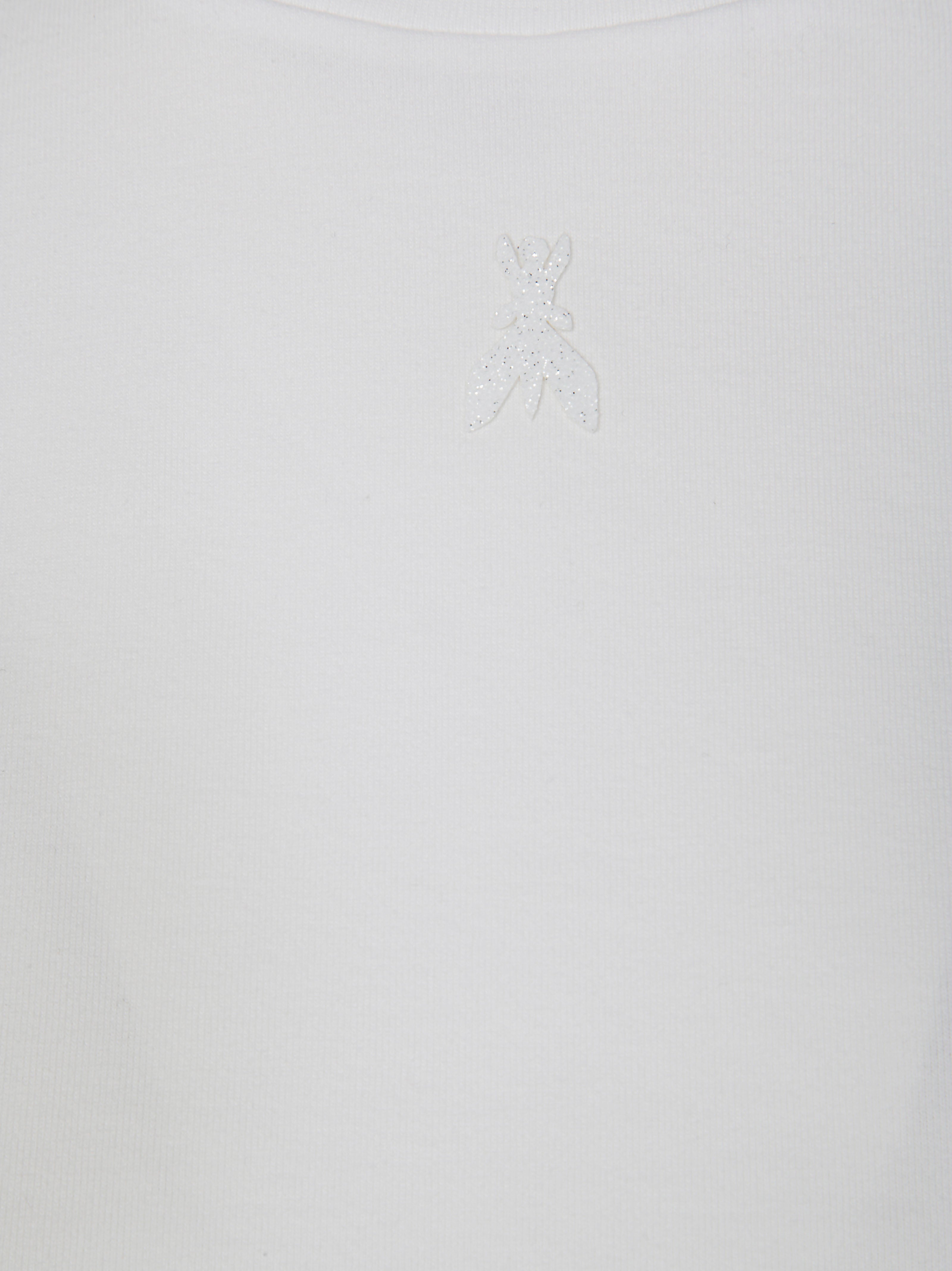 PATRIZIA PEPE Mini Glitter Fly Logo T-Shirt