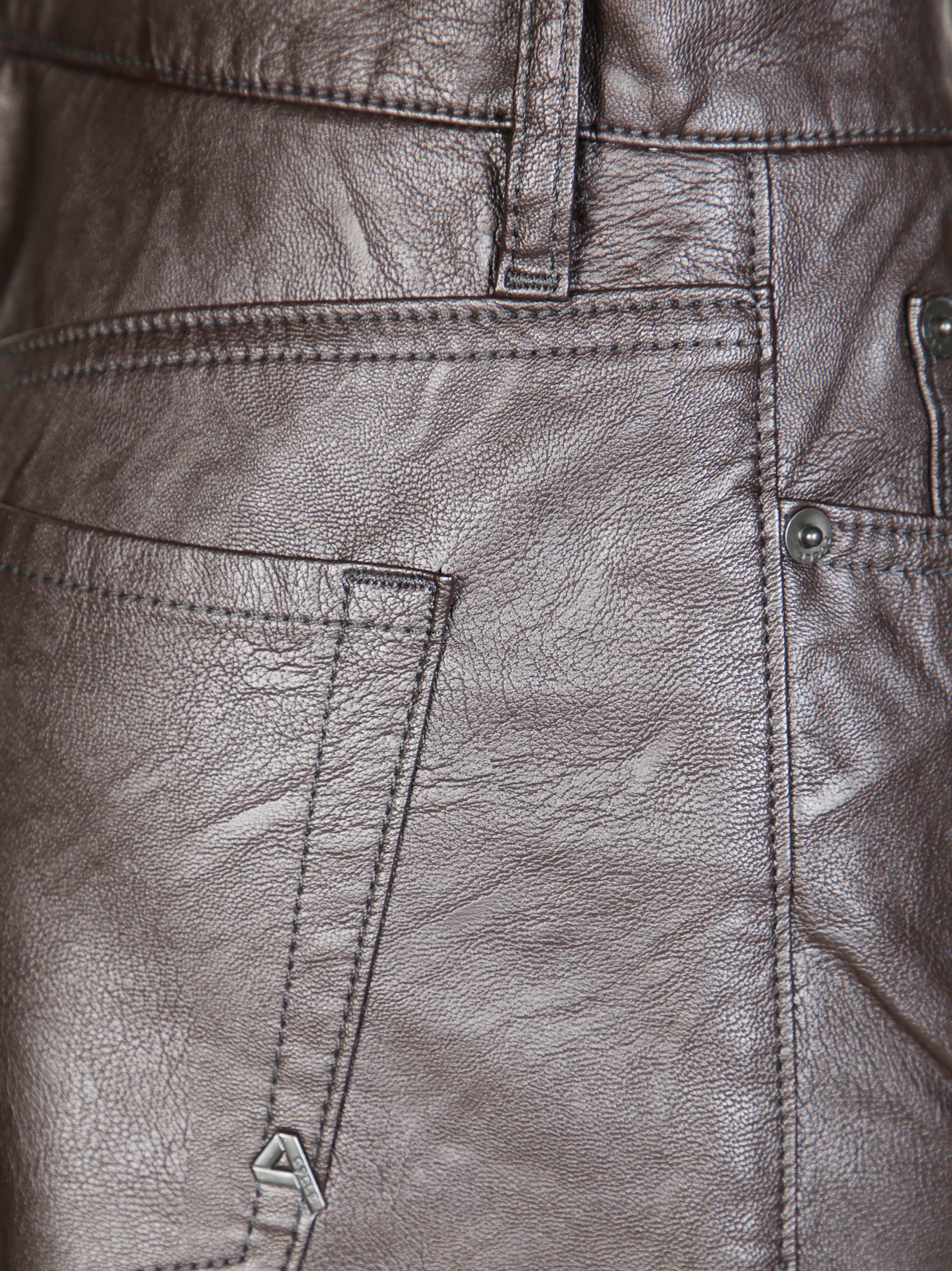 CYCLE Straight Fit Eco-Leather Pants for Men