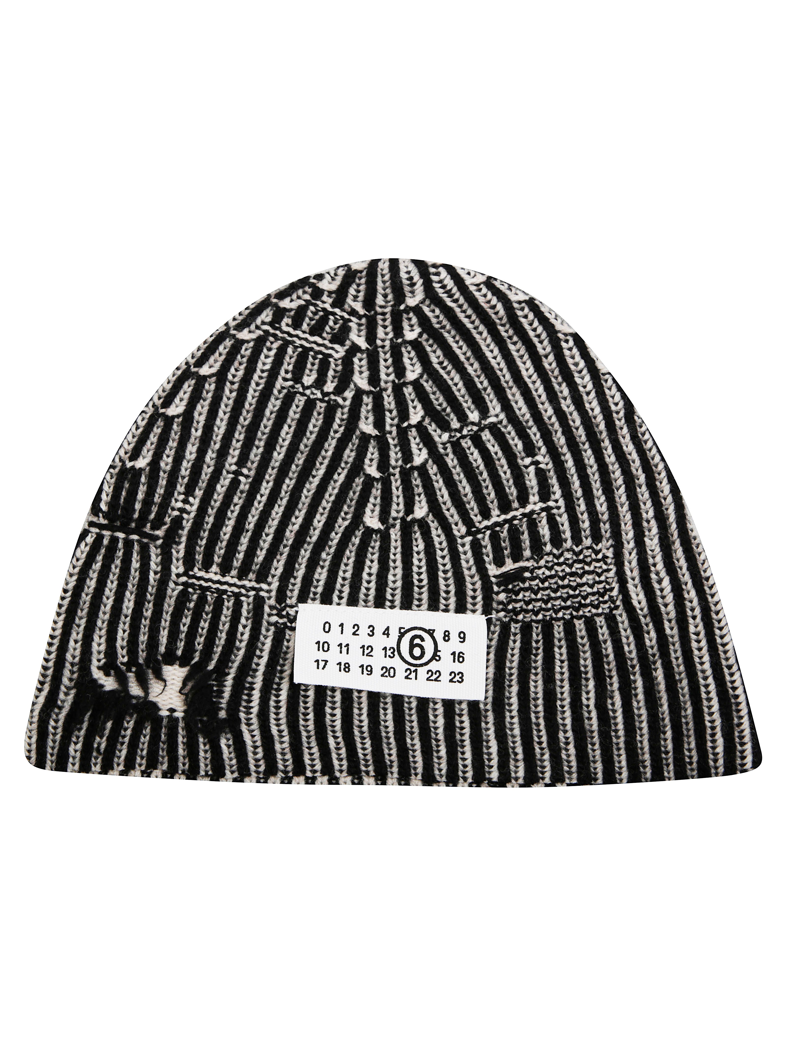 MM6 Distressed Knit Beanie for Kids