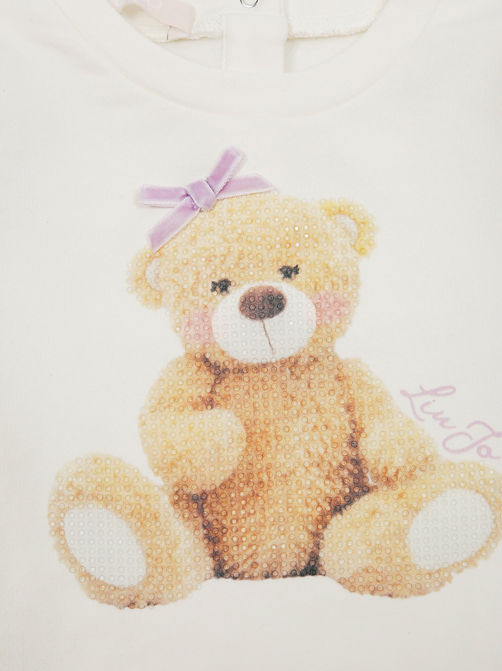 LIU JO KIDS Mini Long Sleeve Teddy Bear Print T-Shirt