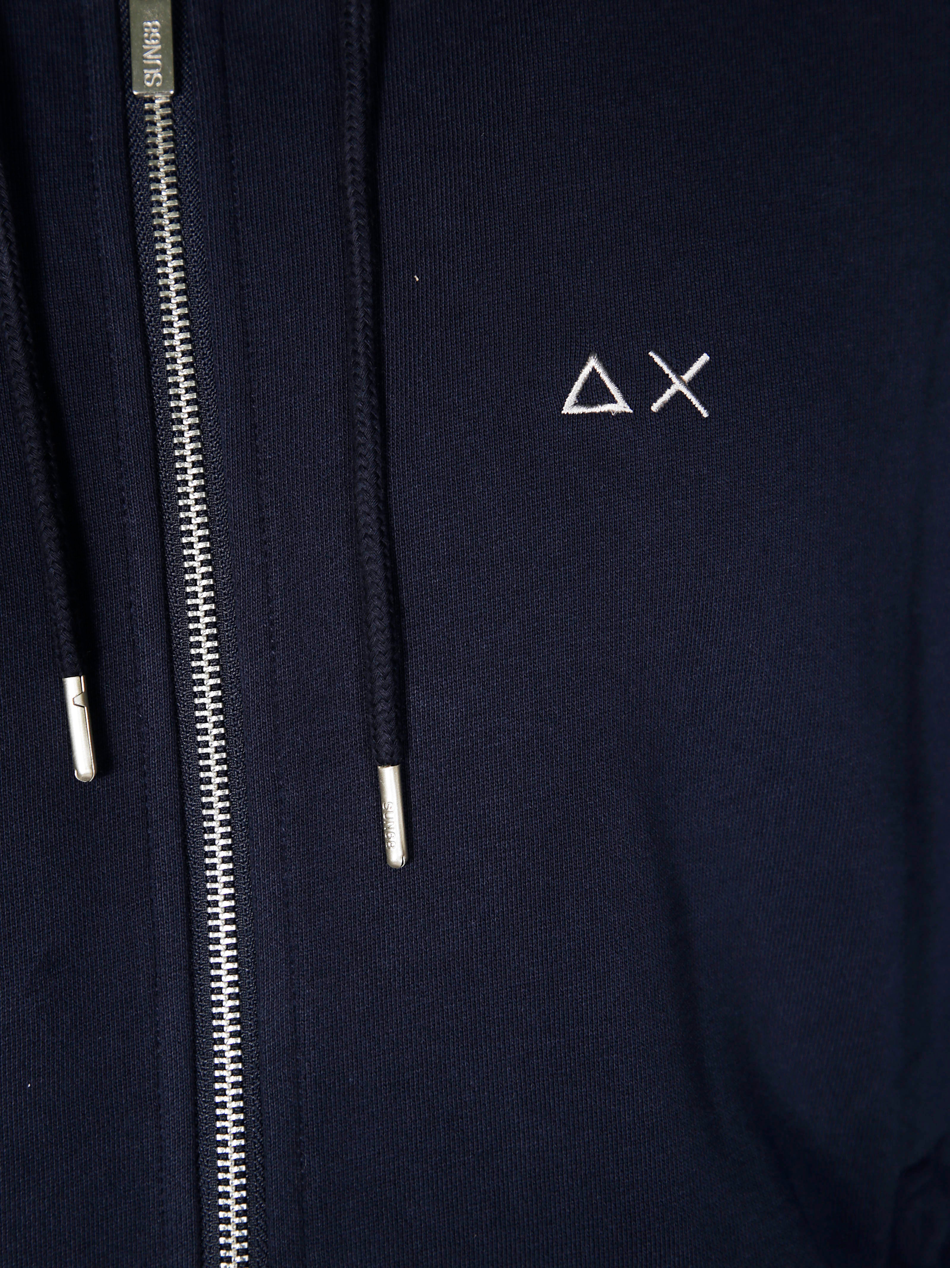 SUN 68 Women's Zip-Up Hoodie with Soft Fabric and Contrast Details