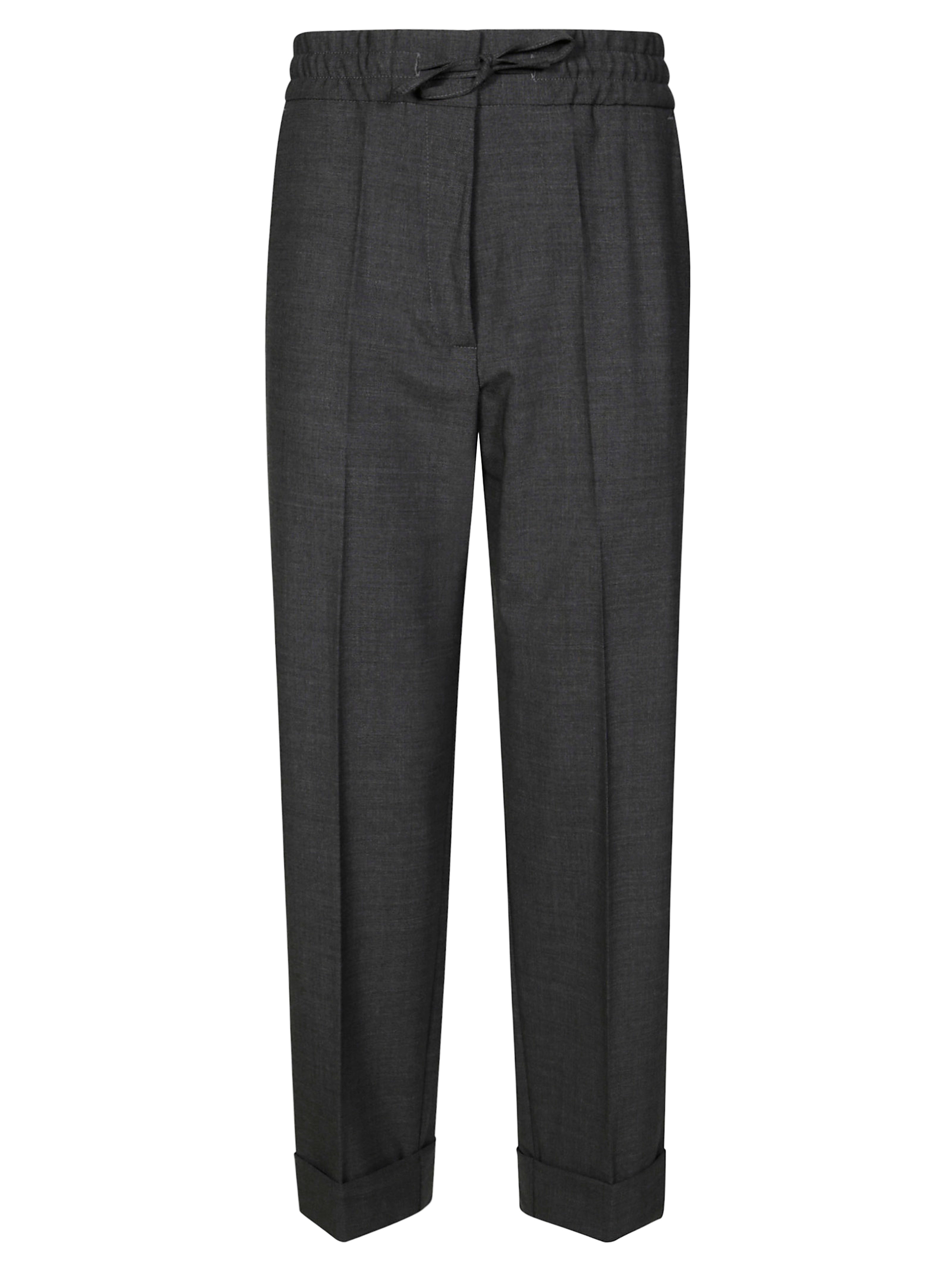 PAROSH Fresco Wool Trousers with Drawstring for Men