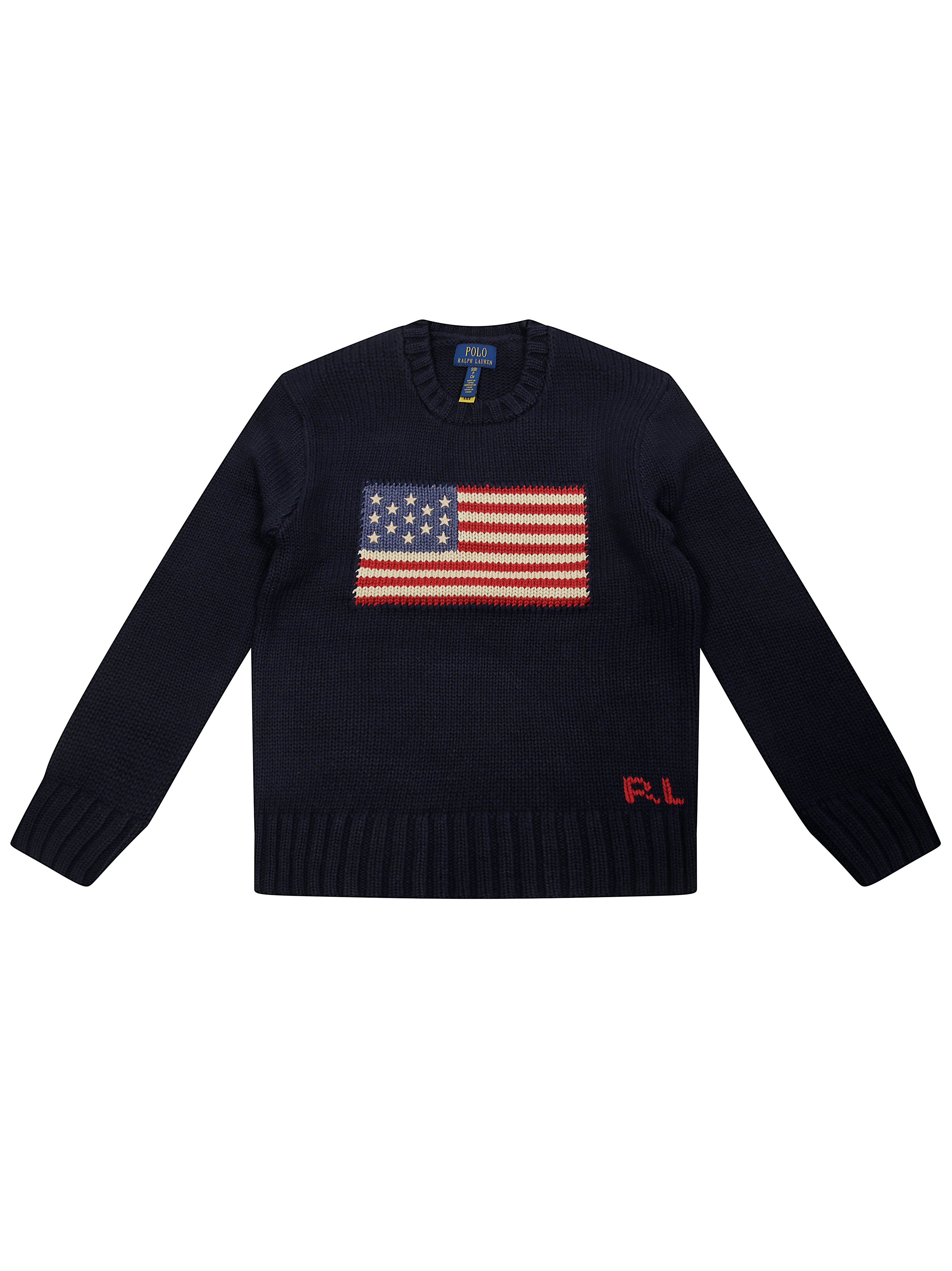 POLO RALPH LAUREN USA Flag Knit Sweater - Mini Size