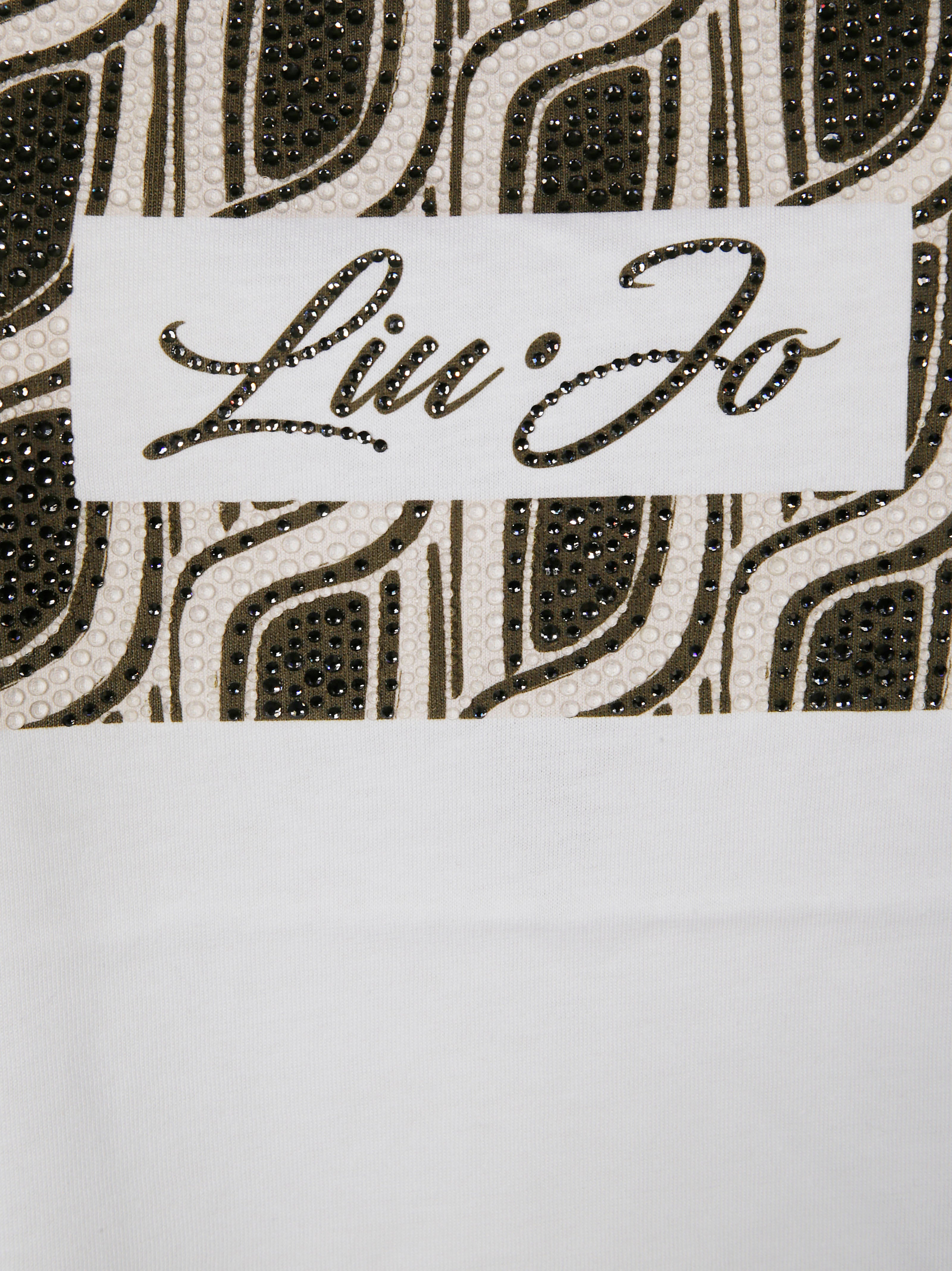 LIUJO Men's Logo Square Print T-Shirt