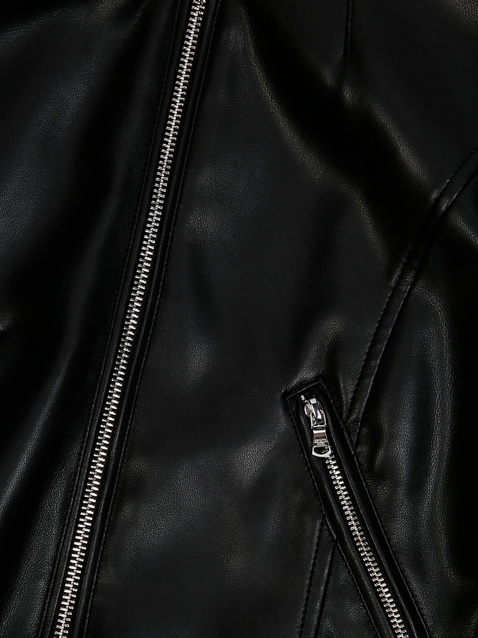 PATRIZIA PEPE Mini Eco-Leather Short Jacket