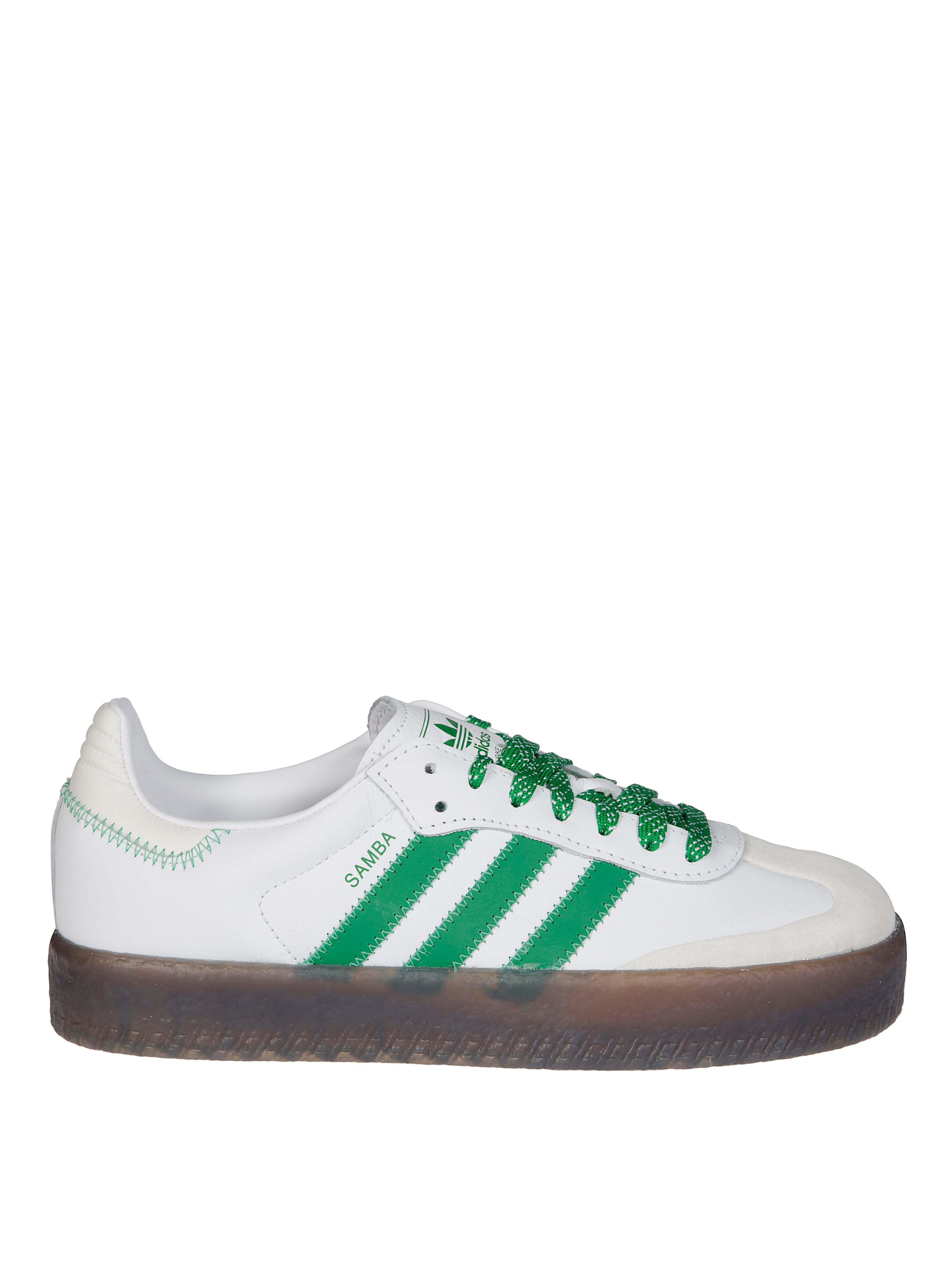 ADIDAS Sleek Sneakers with Green Logo Detail