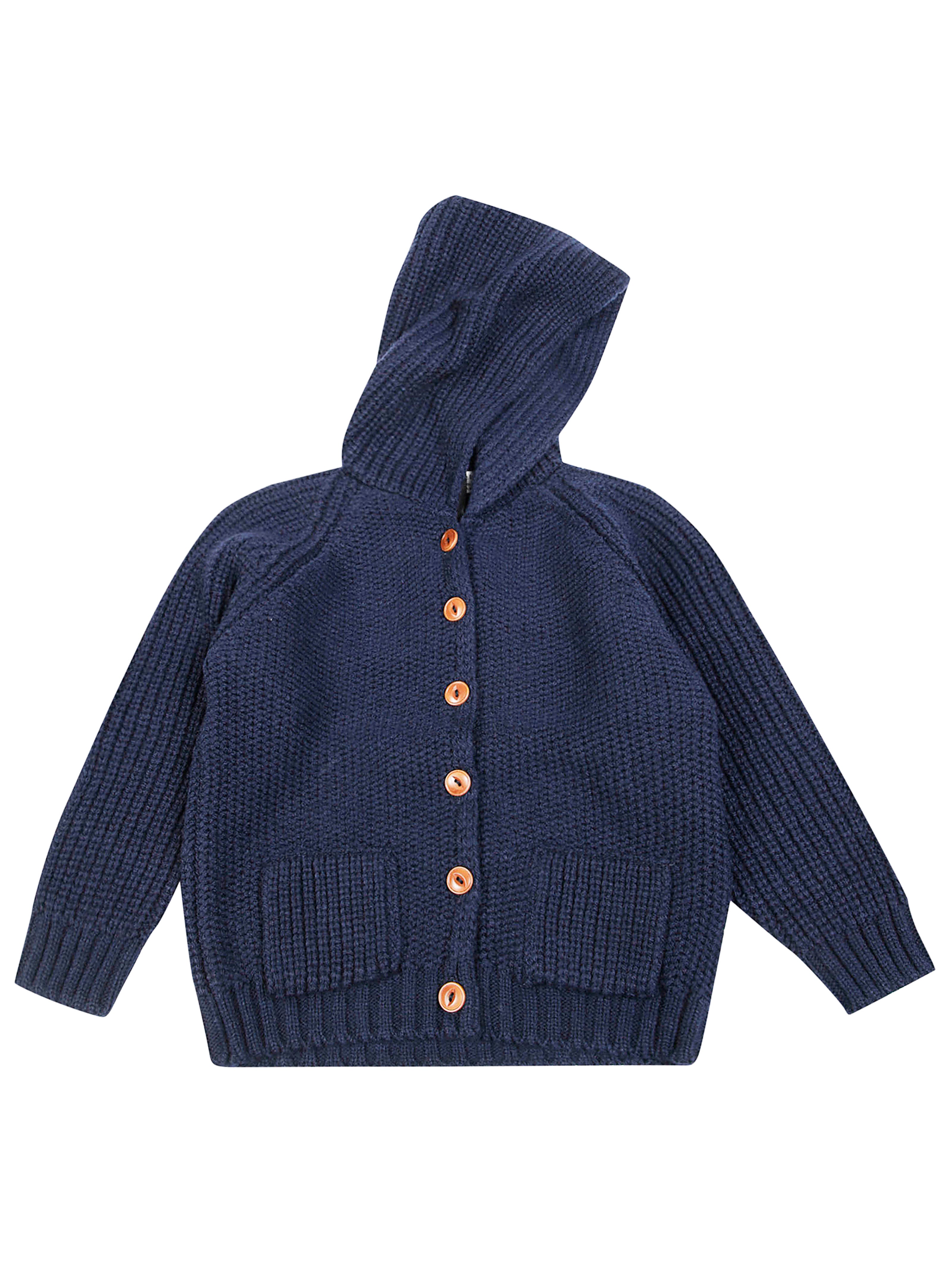 1+IN THE FAMILY Cozy Cardigan with Hood for Kids