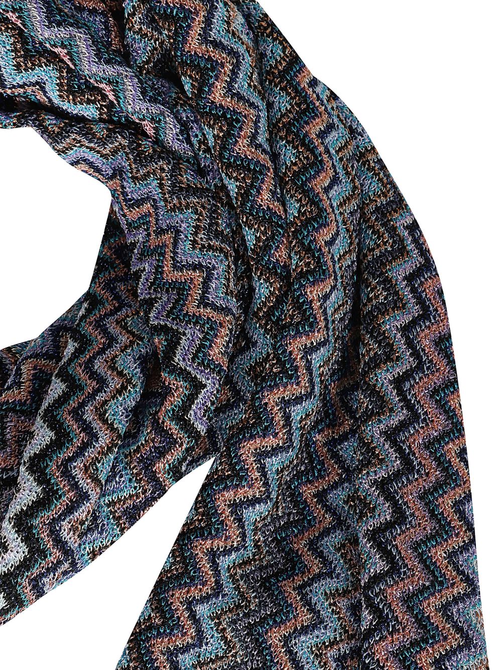 Missoni Fringed Trim Zig-Zag Pattern Scarf for Women