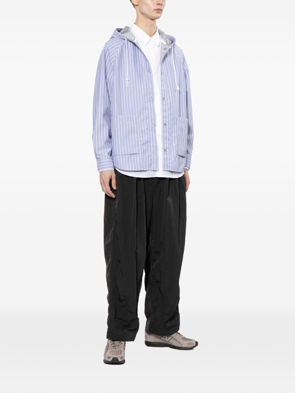 COMME DES GARCONS HOMME Front Button and Zip Fastening Trousers with Sleek Pockets