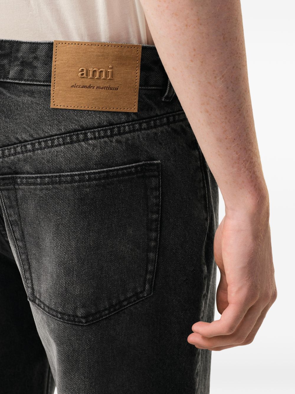 Ami Paris Classic Five-Pocket Buttoned Fly Denim Jeans for Men