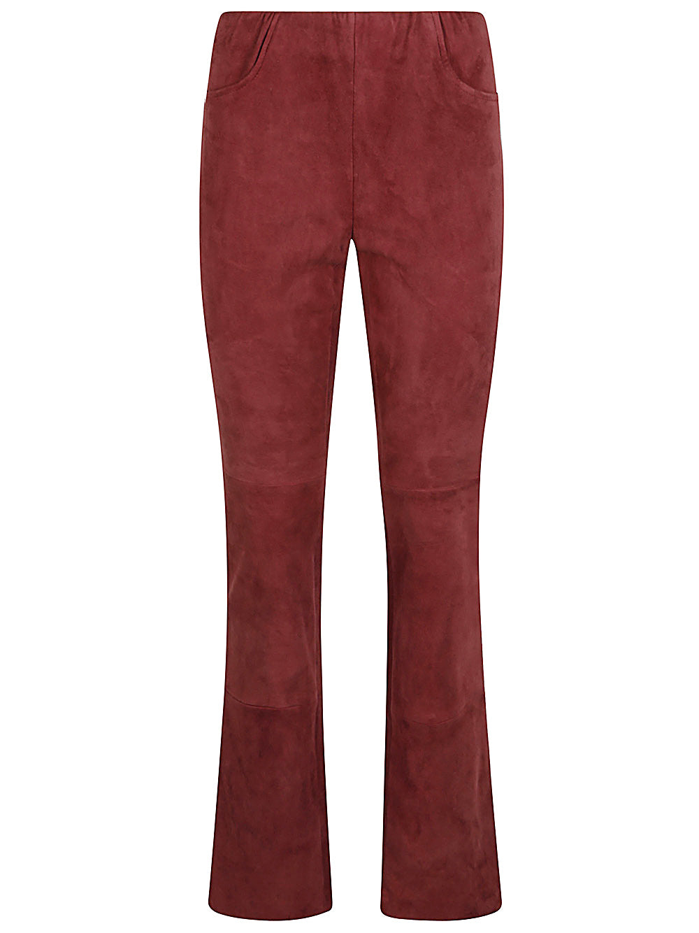 VIA MASINI 80 High-Waisted Flared Leather Trousers for Women