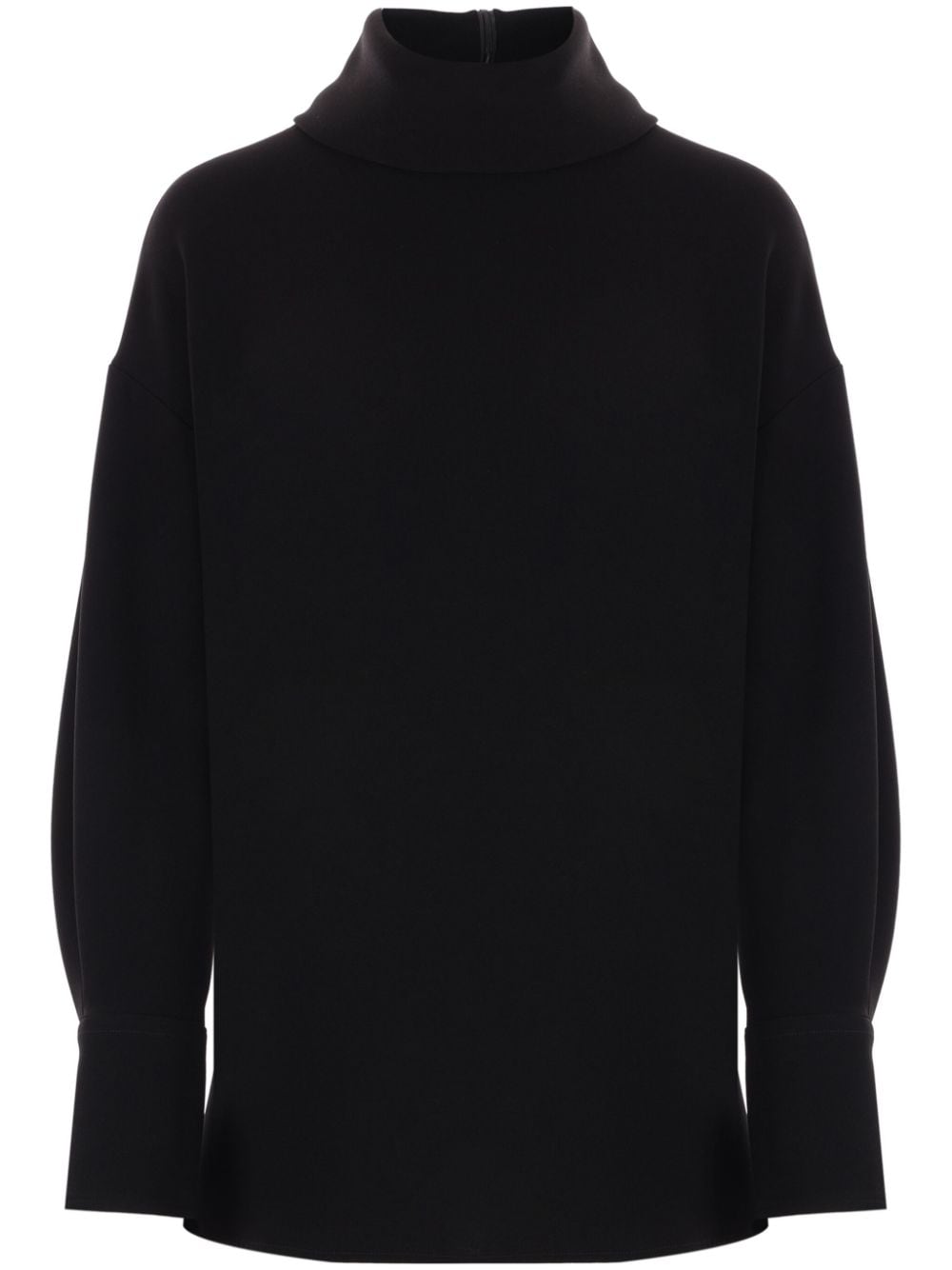 ALBERTO BIANI High-Neck Drop Shoulder Jumper