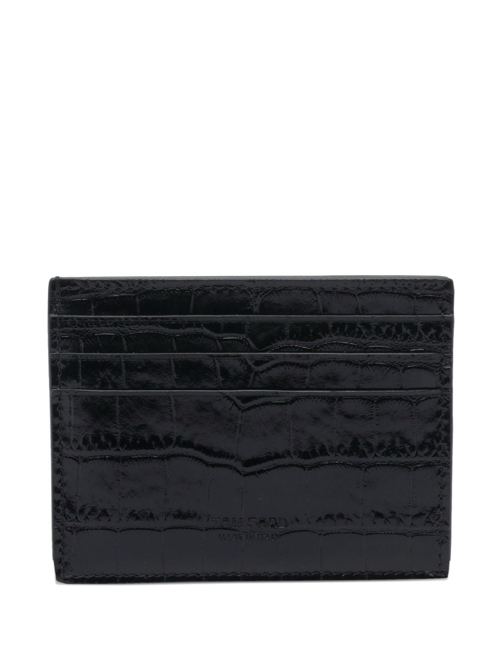 Tom Ford Crocodile Effect Leather Card Holder