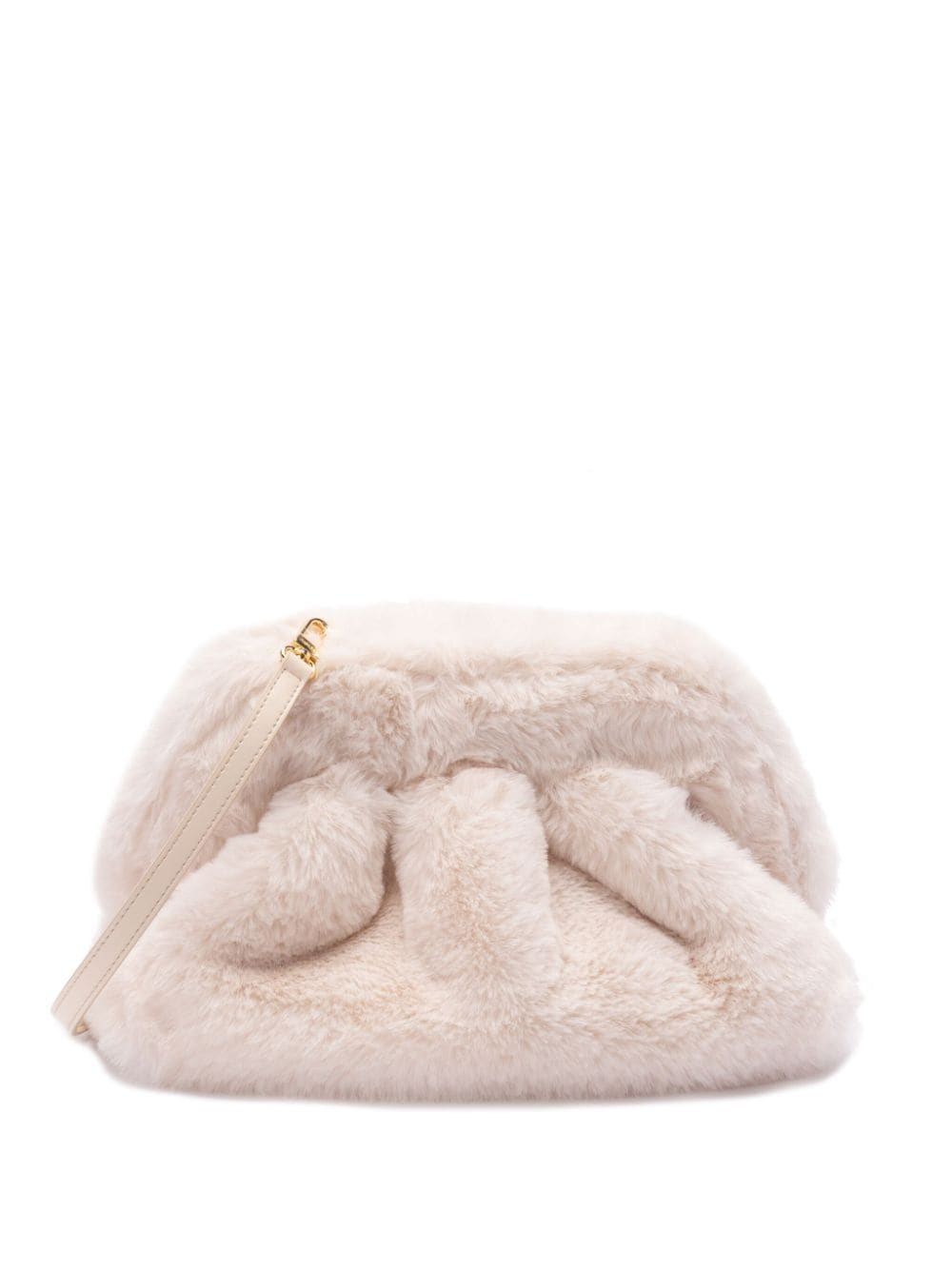 THEMOIRè Mini Faux Fur Clutch with Detachable Strap